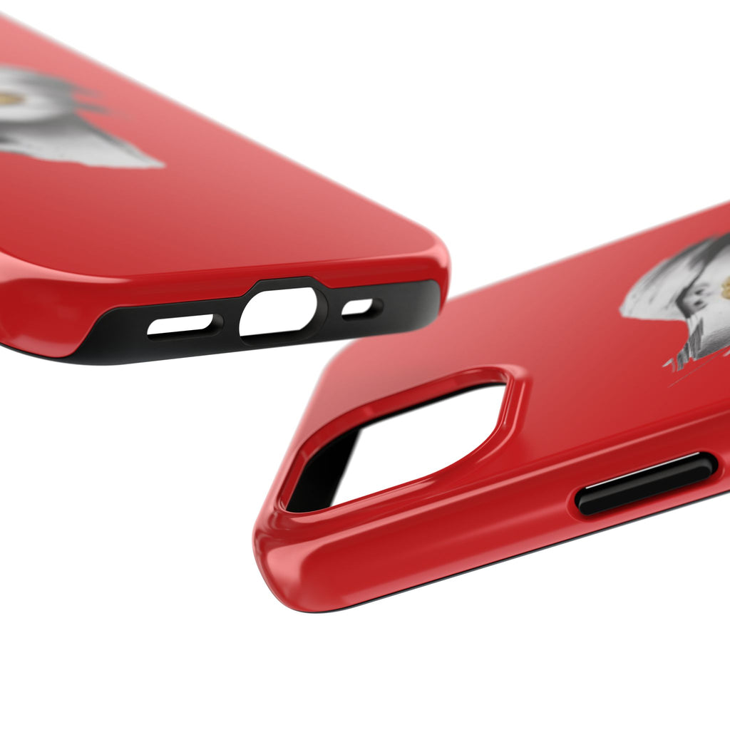 Red Abstract Lips Tough Phone Case — Bold Art Phone Cover for iPhone & Android