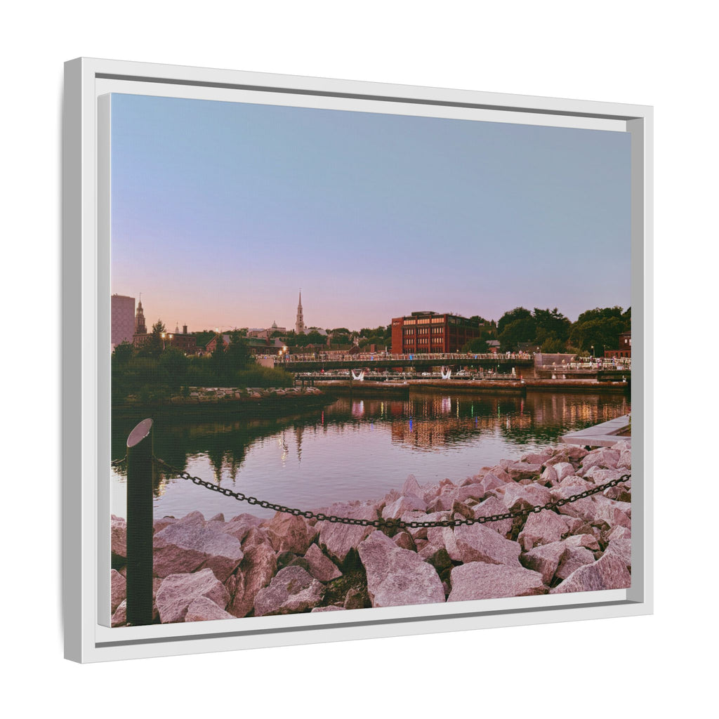 Tranquil Harbor Sunset Wall Art
