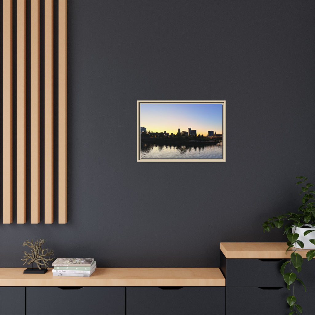 City Skyline Sunset Wall Art