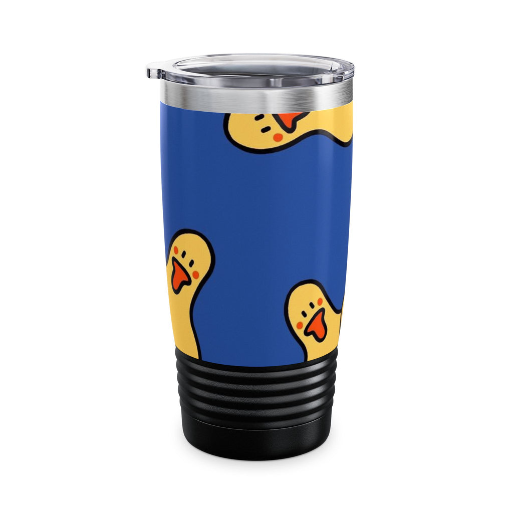 Playful Duck Pattern Tumbler