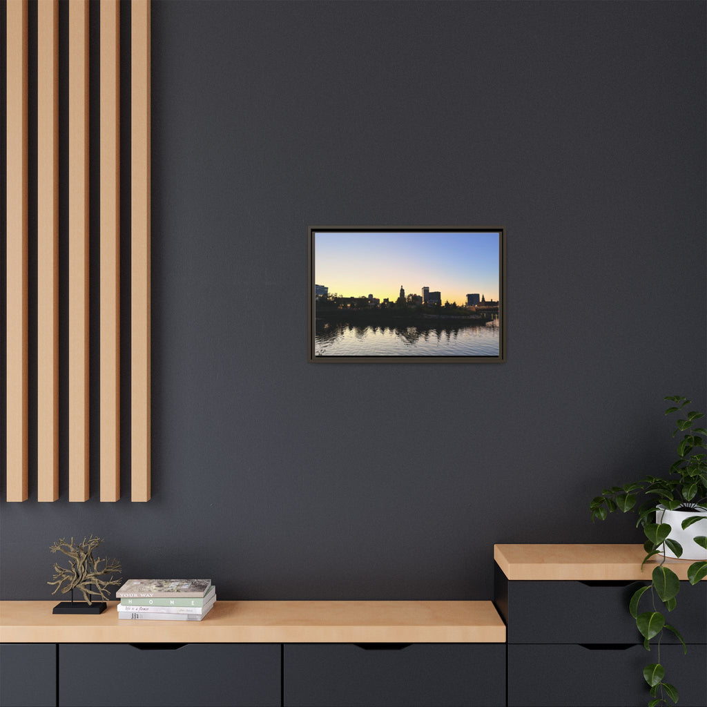 City Skyline Sunset Wall Art