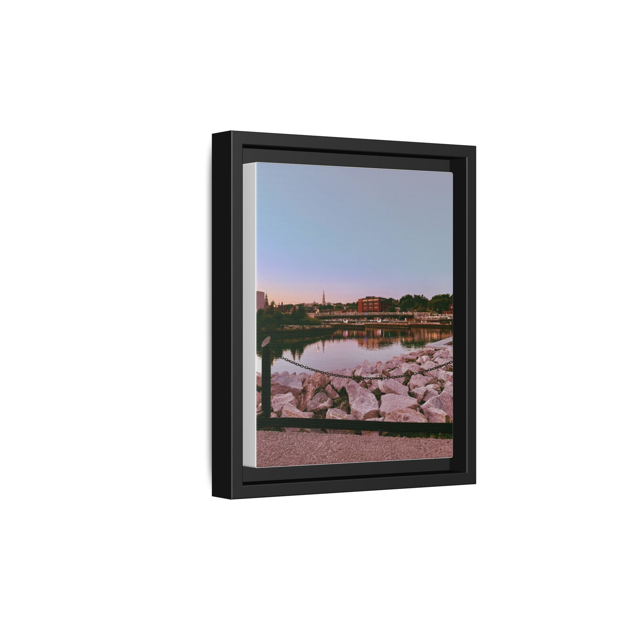 Tranquil Harbor Sunset Wall Art
