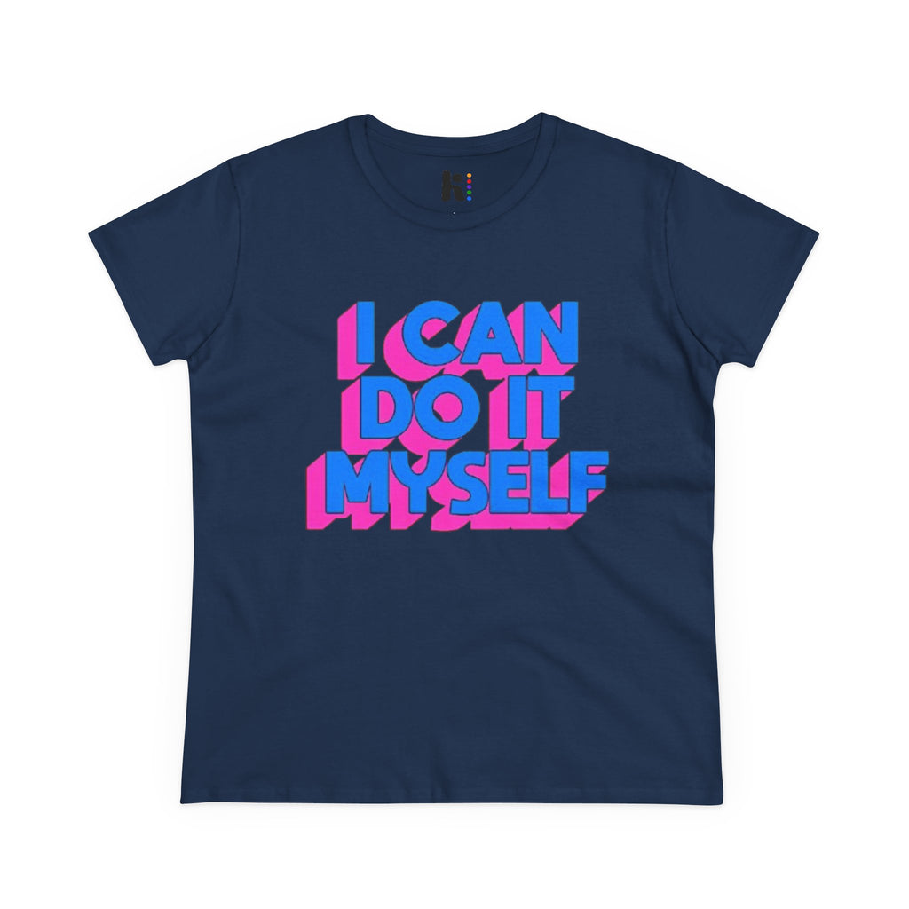 I Can Do It Myself  Tee — Retro 3D Empowerment Graphic Shirt