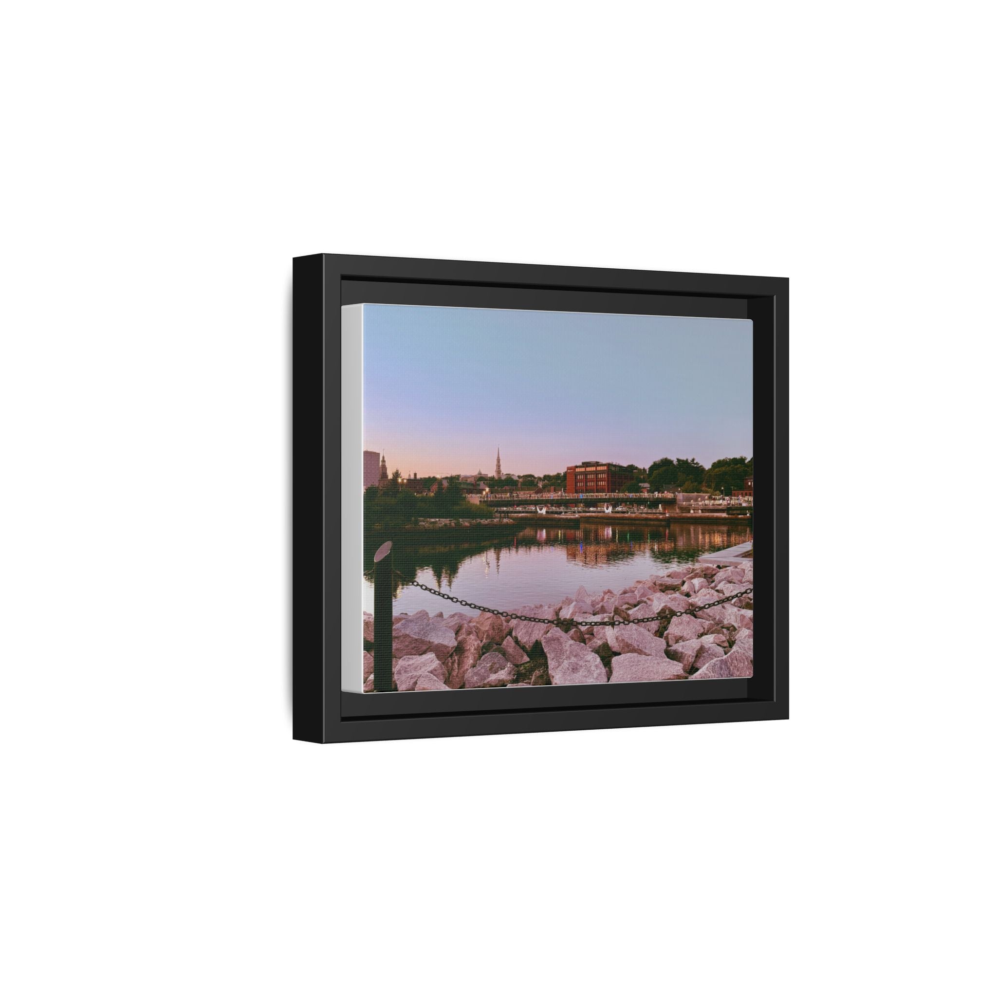 Tranquil Harbor Sunset Wall Art