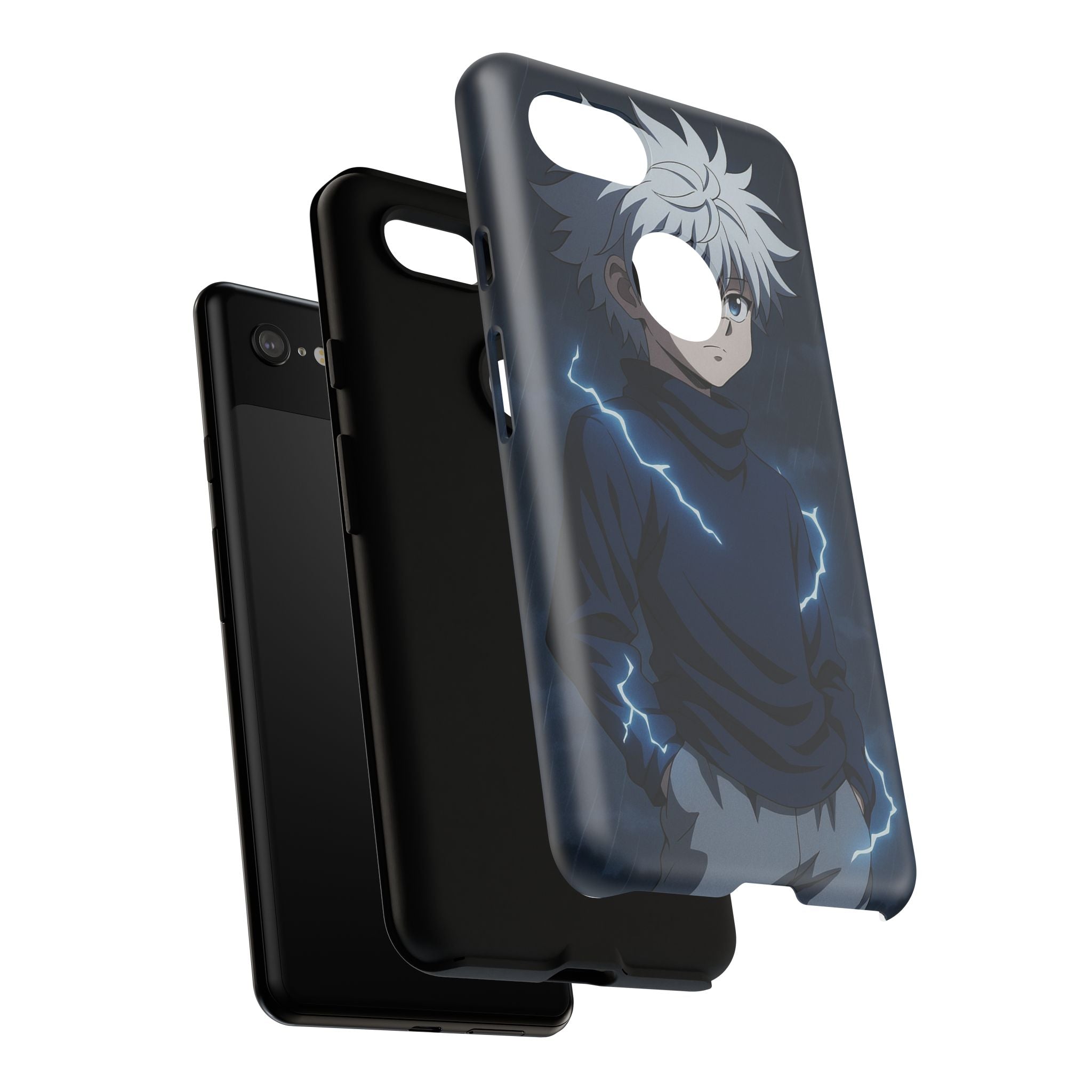 Anime Phone Case Featuring Lightning Design,