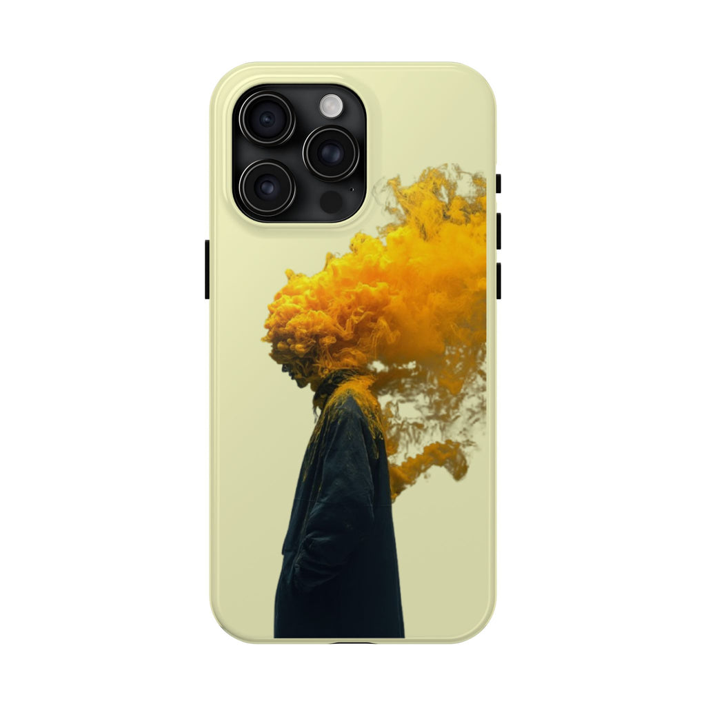 Surreal Yellow Smoke Head Protective Cover