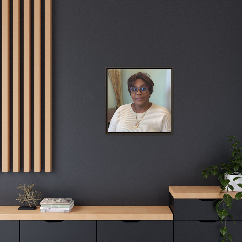 Framed Matte Canvas Portrait Print — Personalized Wall Art Gift
