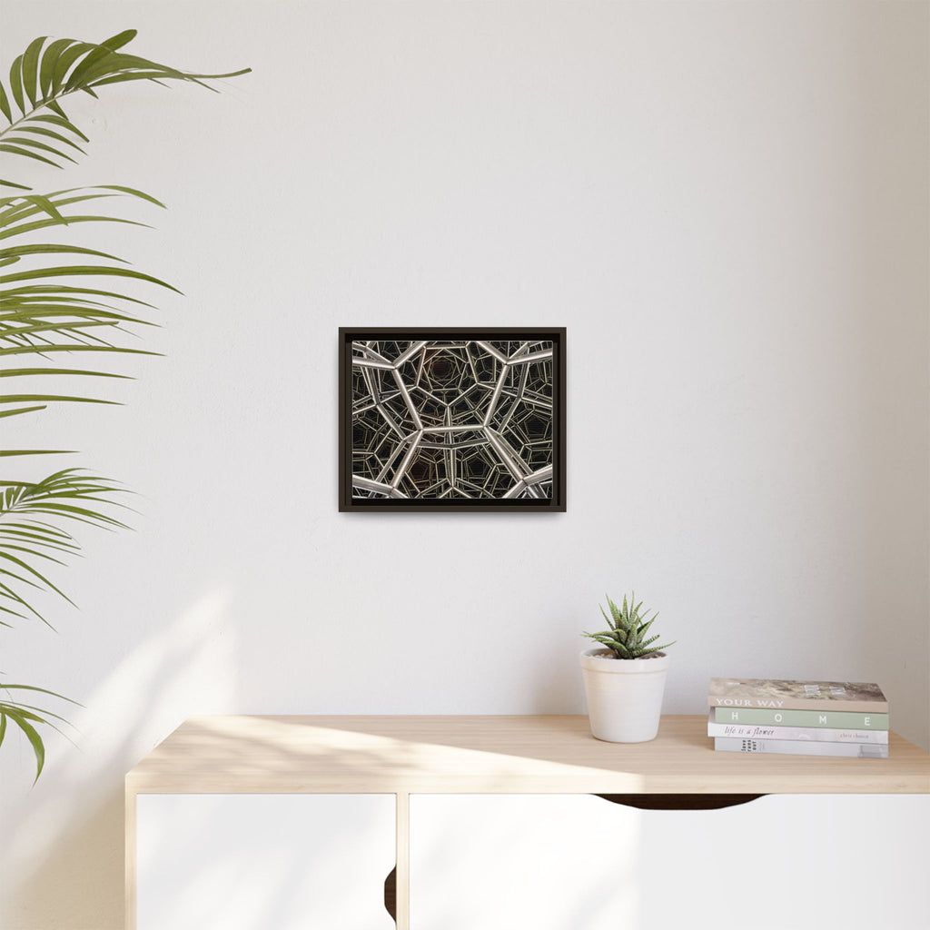Framed Wall Art Print, Modern Geometric Canvas, Abstract Home Decor, Unique Gift, Stylish Office Art, Contemporary Room Decor