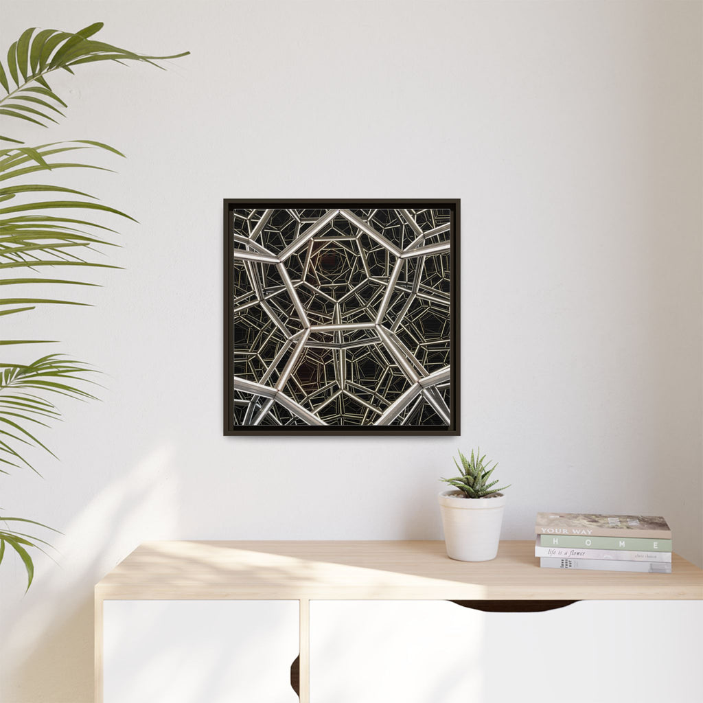 Framed Wall Art Print, Modern Geometric Canvas, Abstract Home Decor, Unique Gift, Stylish Office Art, Contemporary Room Decor