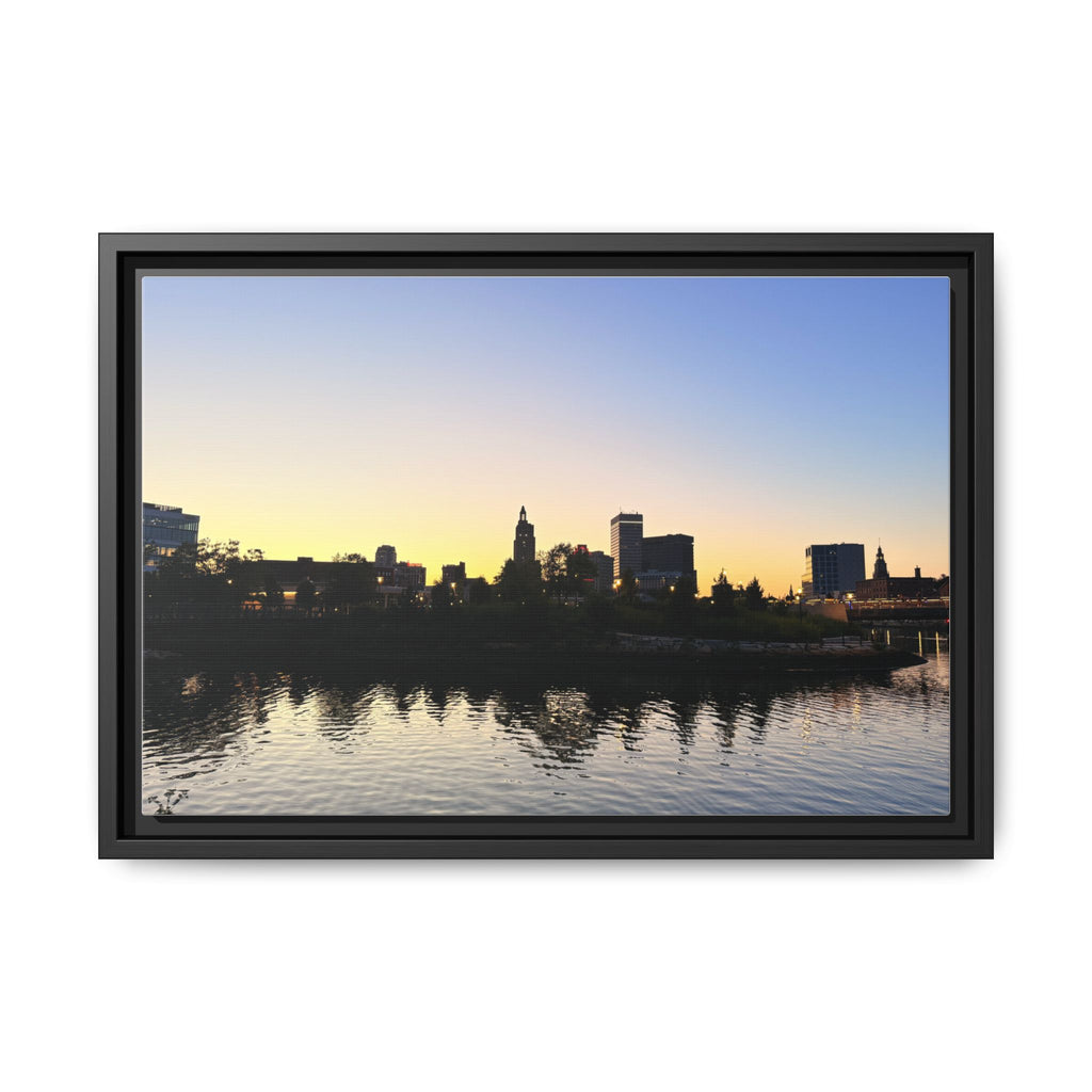 City Skyline Sunset Wall Art