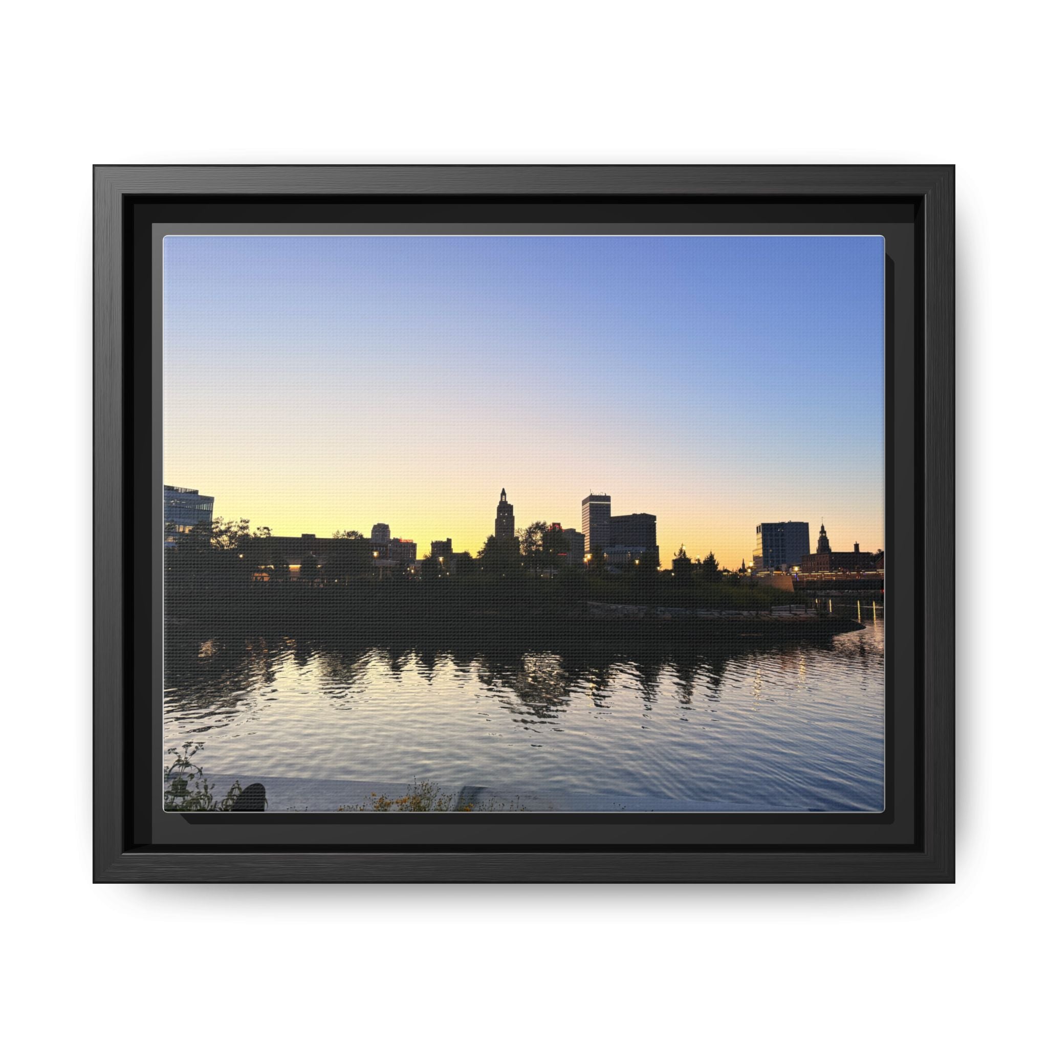 City Skyline Sunset Wall Art