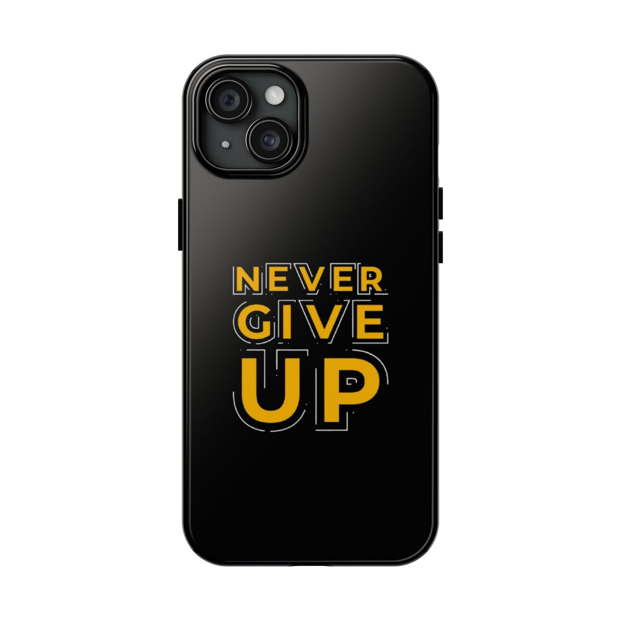 Never Give Up Tough Phone Cases | Motivational Gift for Him or Her, Phone Covers, Inspirational Accessories, Custom Mobile Cases, [...]