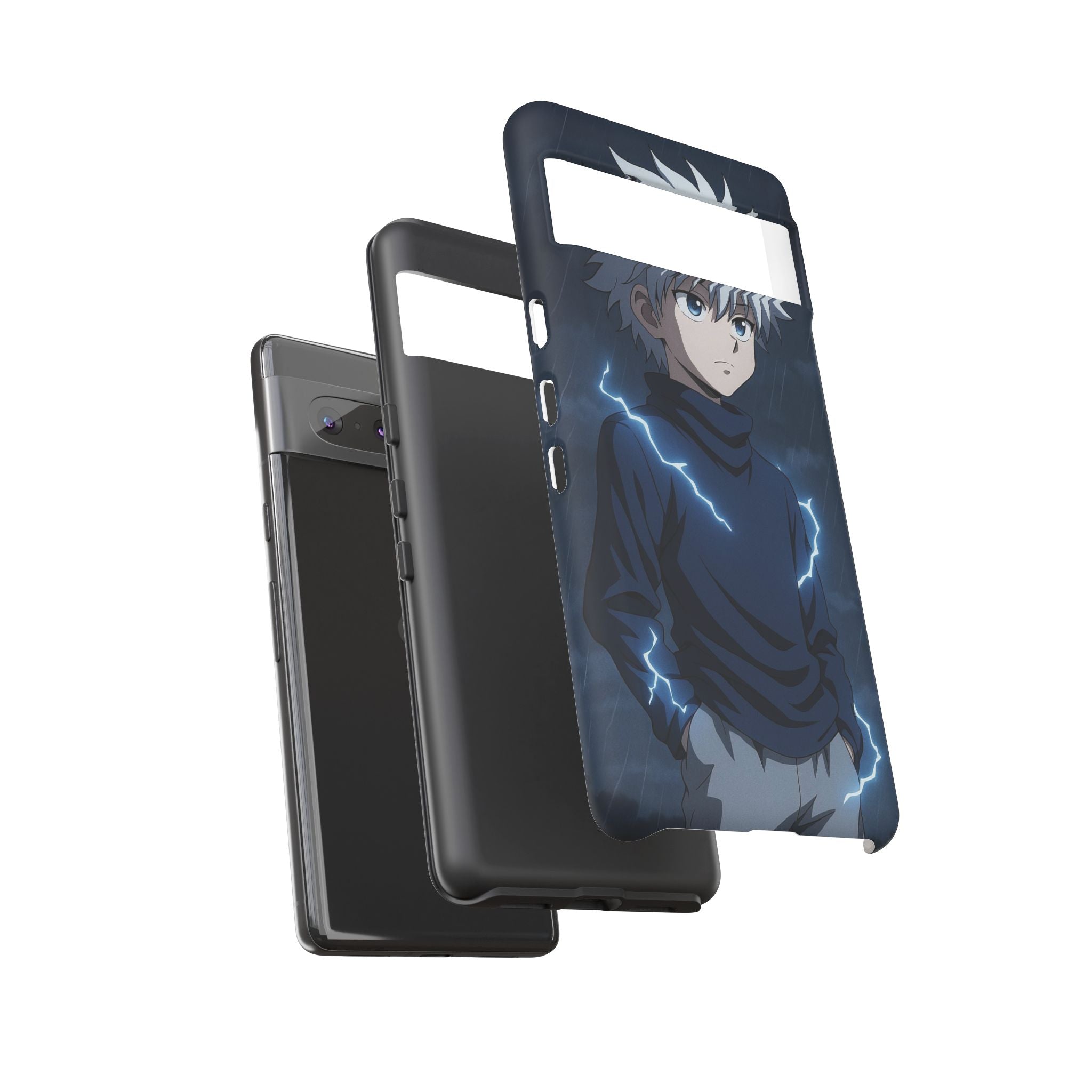 Anime Phone Case Featuring Lightning Design,