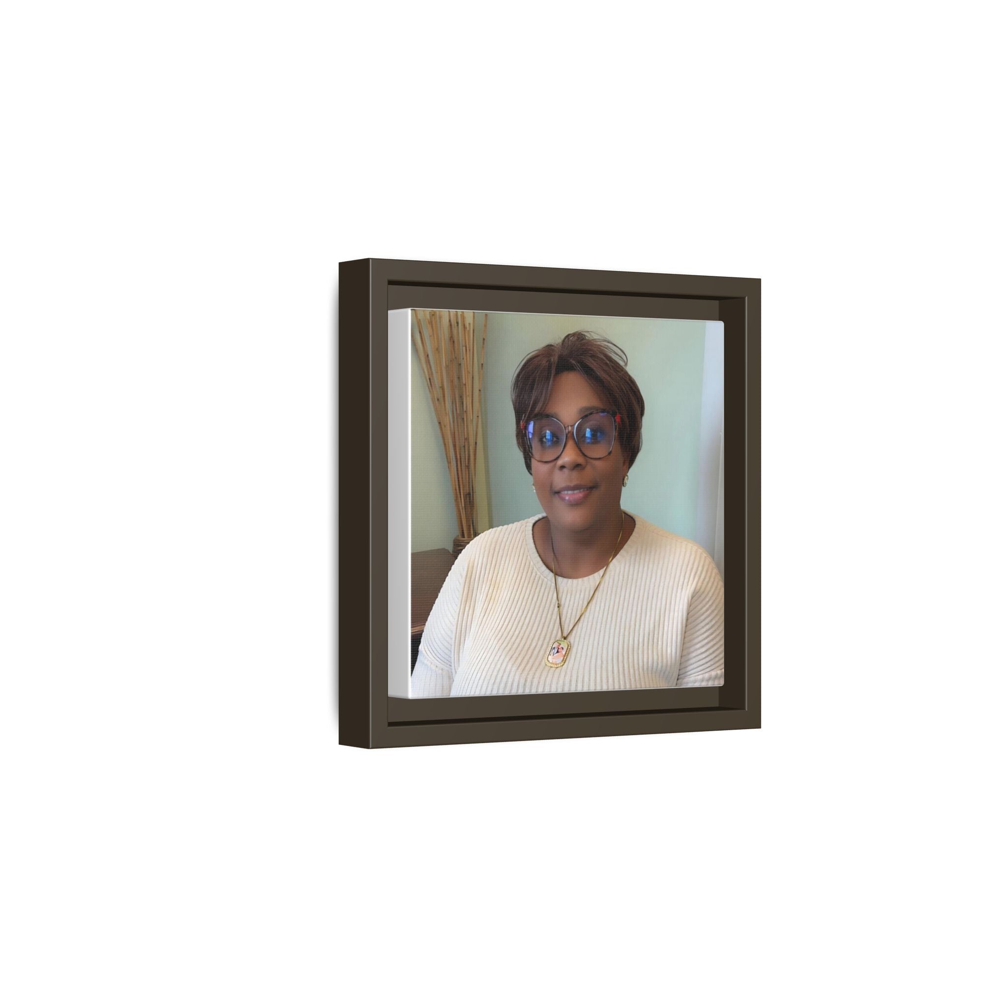 Framed Matte Canvas Portrait Print — Personalized Wall Art Gift