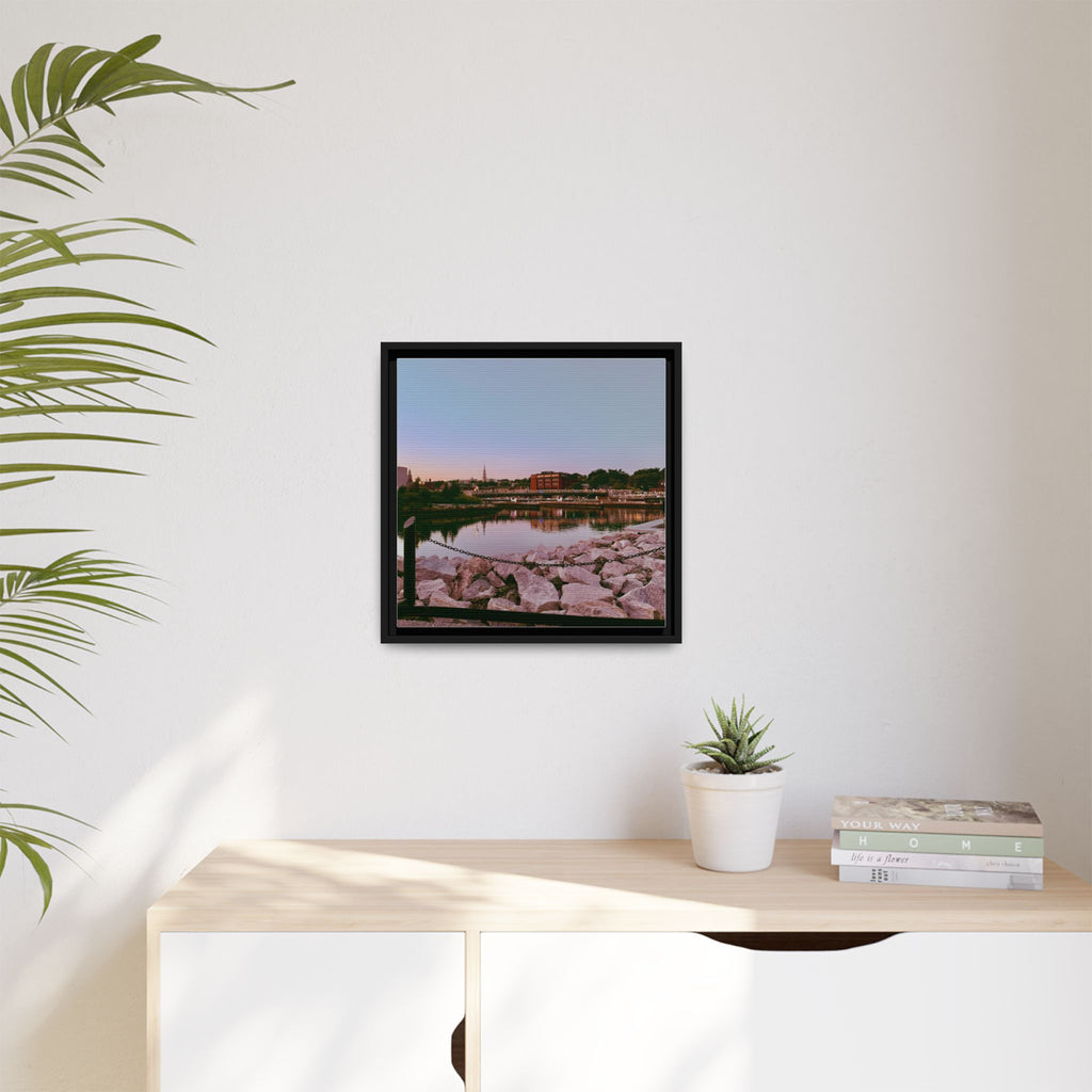 Tranquil Harbor Sunset Wall Art