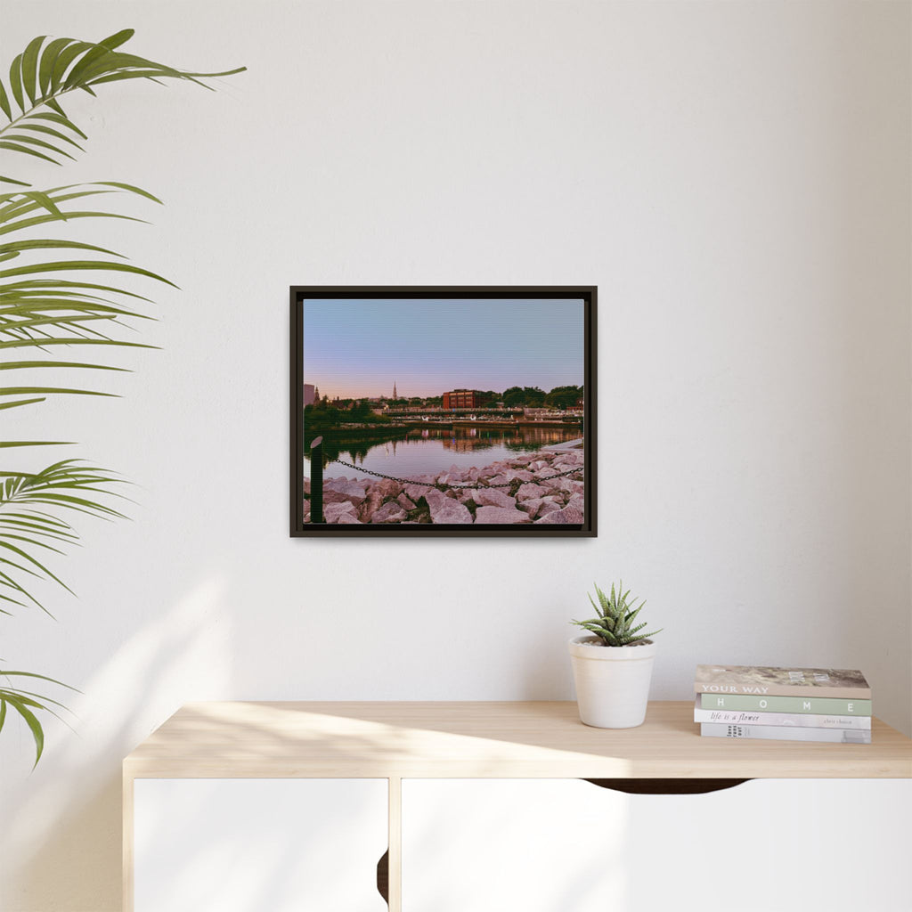 Tranquil Harbor Sunset Wall Art