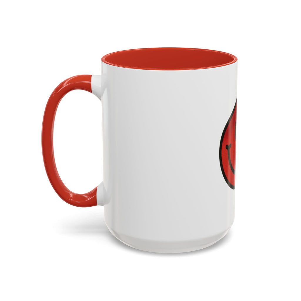 Smiley Face Accent Coffee Mug - Cheerful Gift for Coffee Lovers, Funny Kitchen Decor, Best Gift for Birthdays, Unique Office Mug