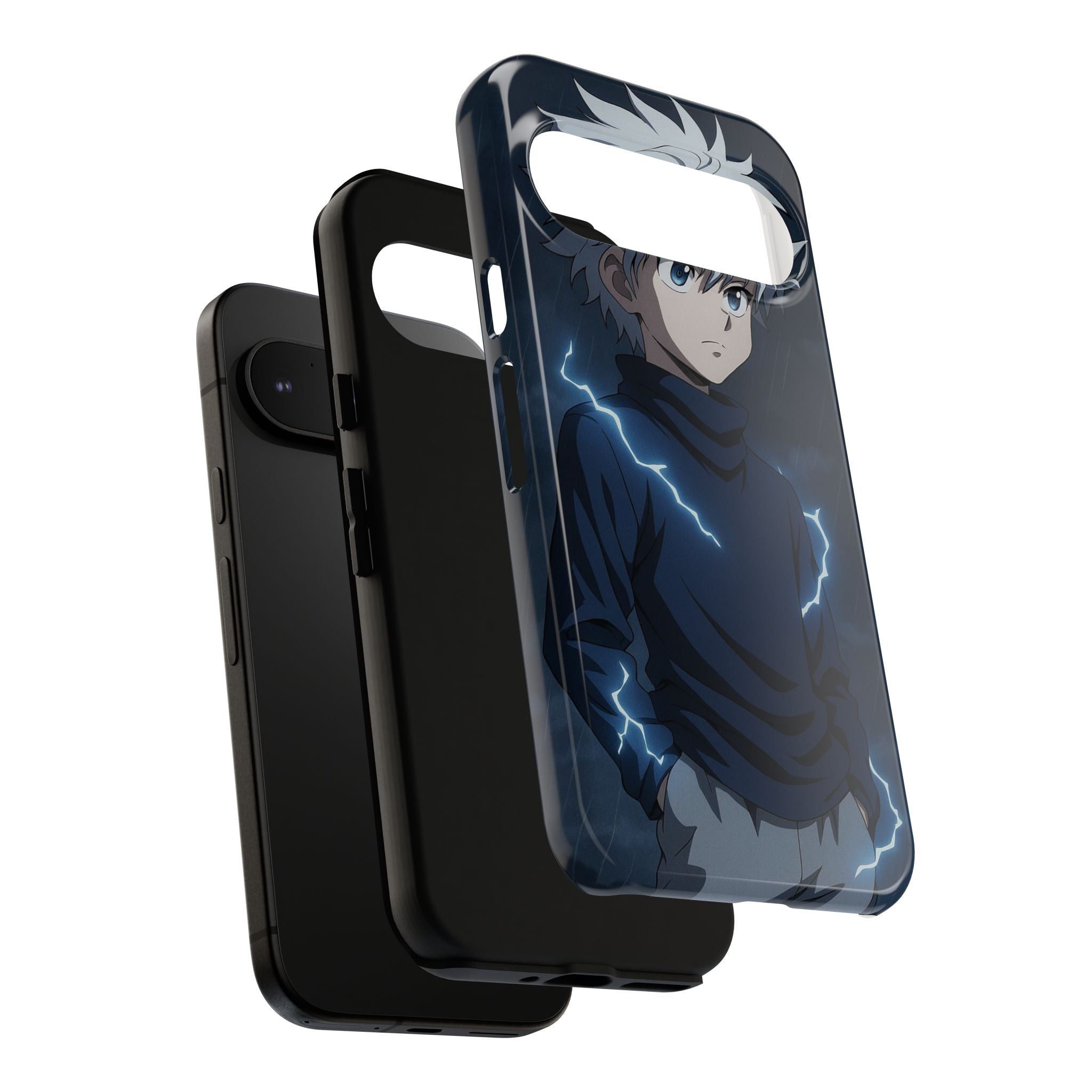 Anime Phone Case Featuring Lightning Design,