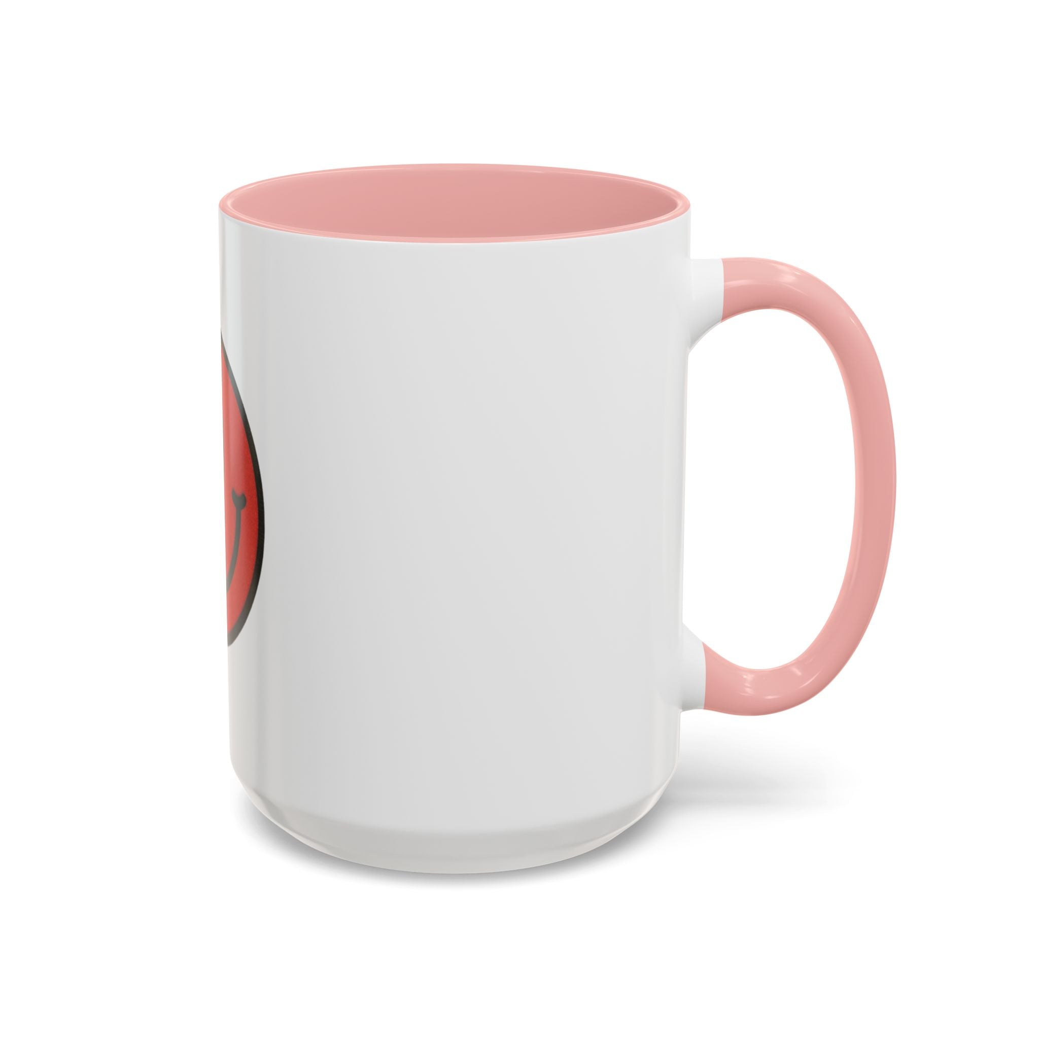 Smiley Face Accent Coffee Mug - Cheerful Gift for Coffee Lovers, Funny Kitchen Decor, Best Gift for Birthdays, Unique Office Mug