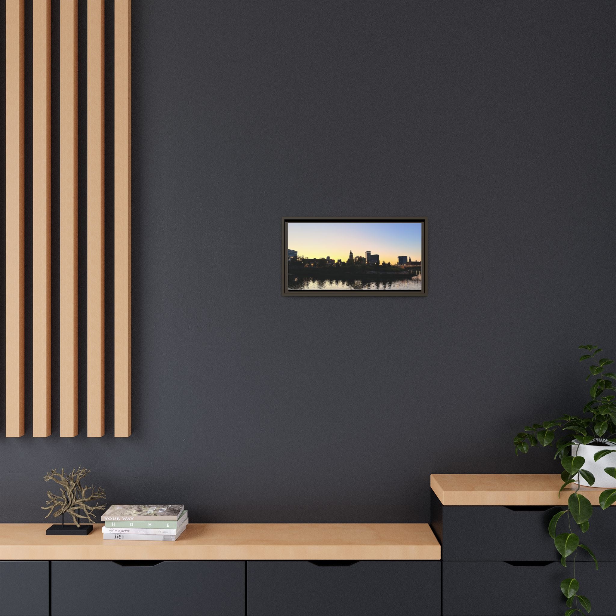 City Skyline Sunset Wall Art