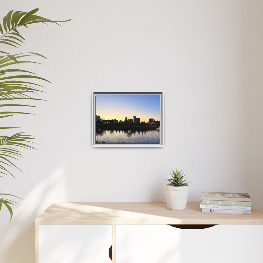 City Skyline Sunset Wall Art