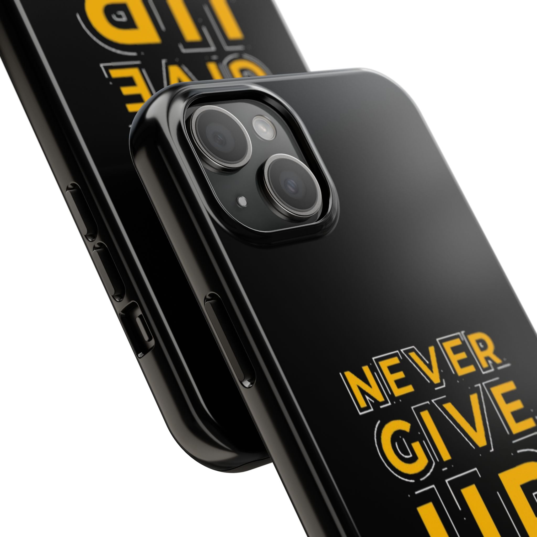 Never Give Up Tough Phone Cases | Motivational Gift for Him or Her, Phone Covers, Inspirational Accessories, Custom Mobile Cases, [...]