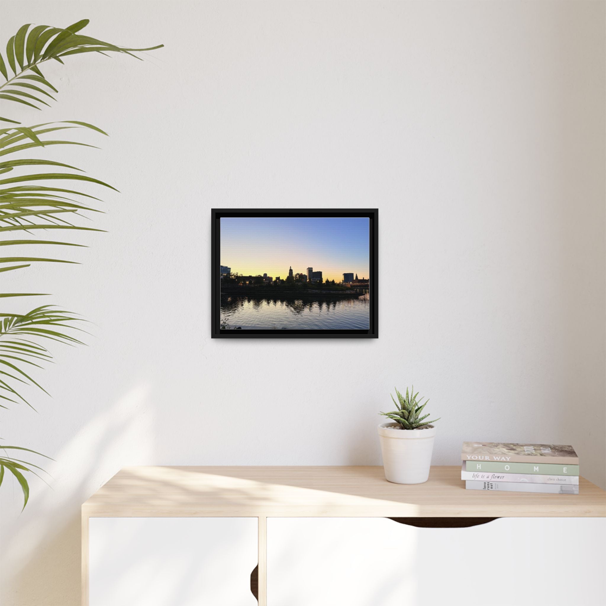 City Skyline Sunset Wall Art