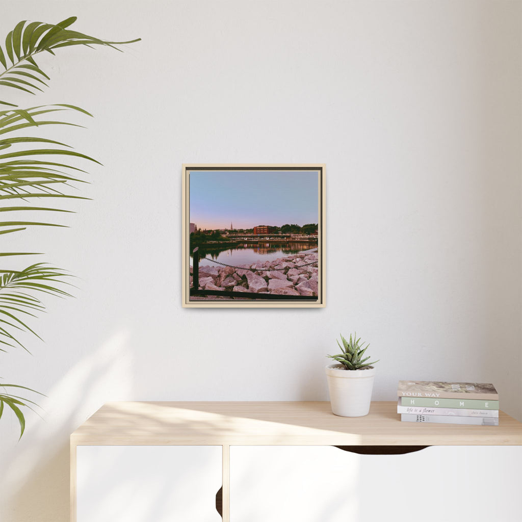 Tranquil Harbor Sunset Wall Art