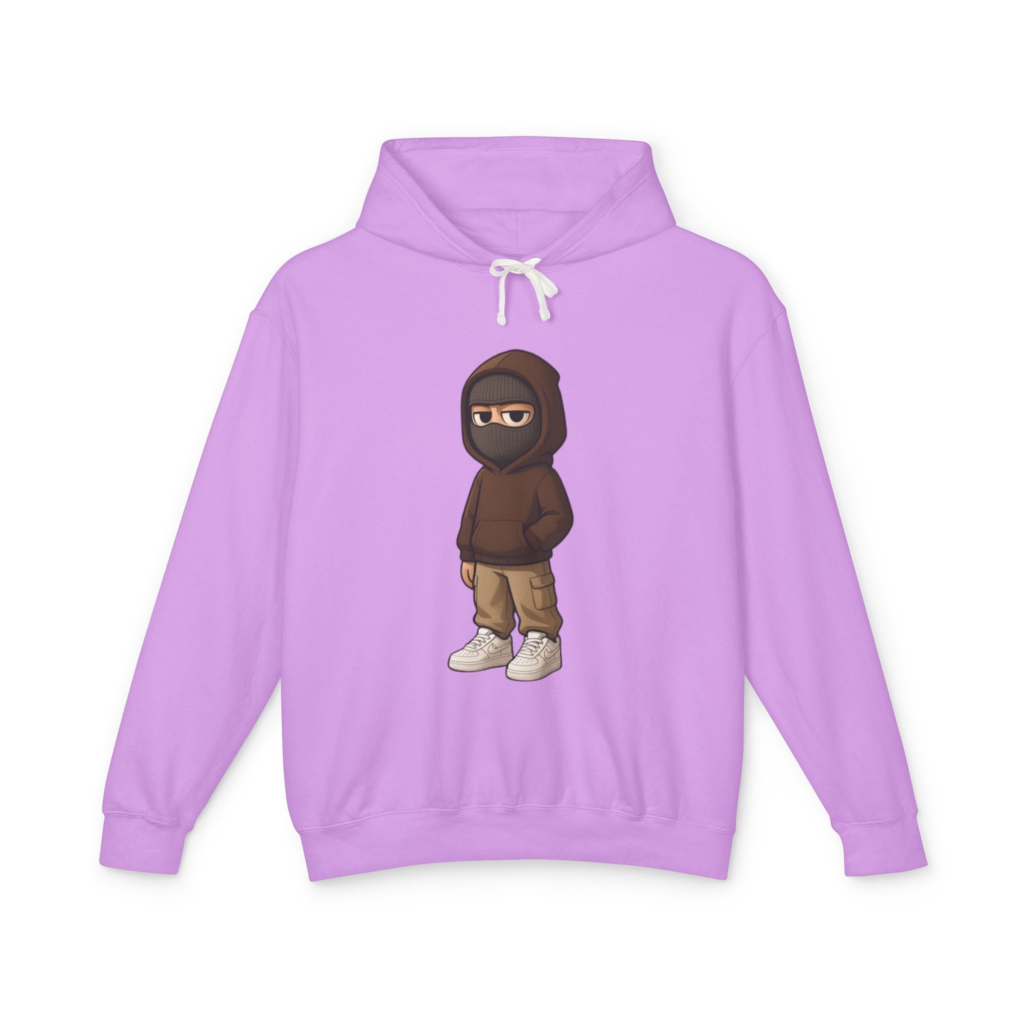 Streetwear Ninja Character Graphic Hoodie