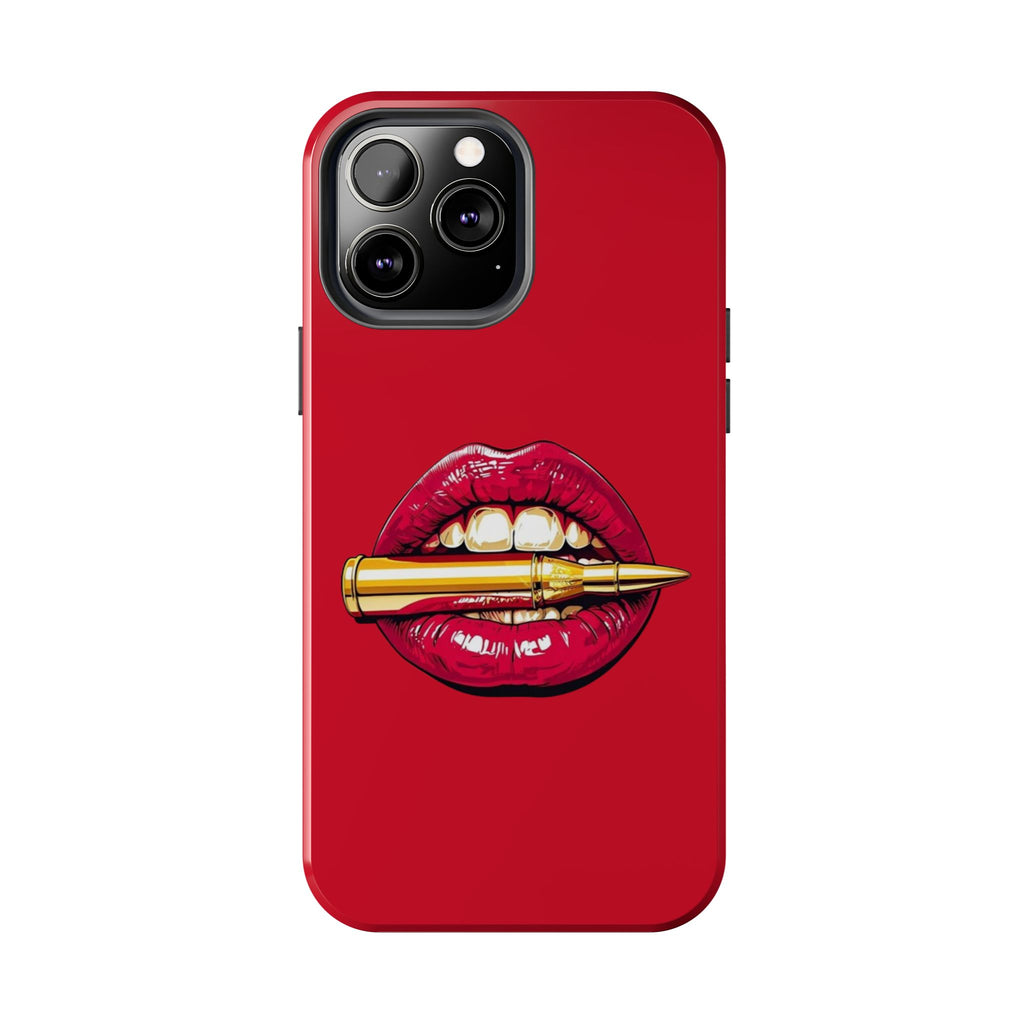 Bold Lipstick Phone Case - Tough Cover for Trendsetters, Vibrant Red Phone Skin, Fashionable Phone Accessory, Unique Gift for Her, [...]