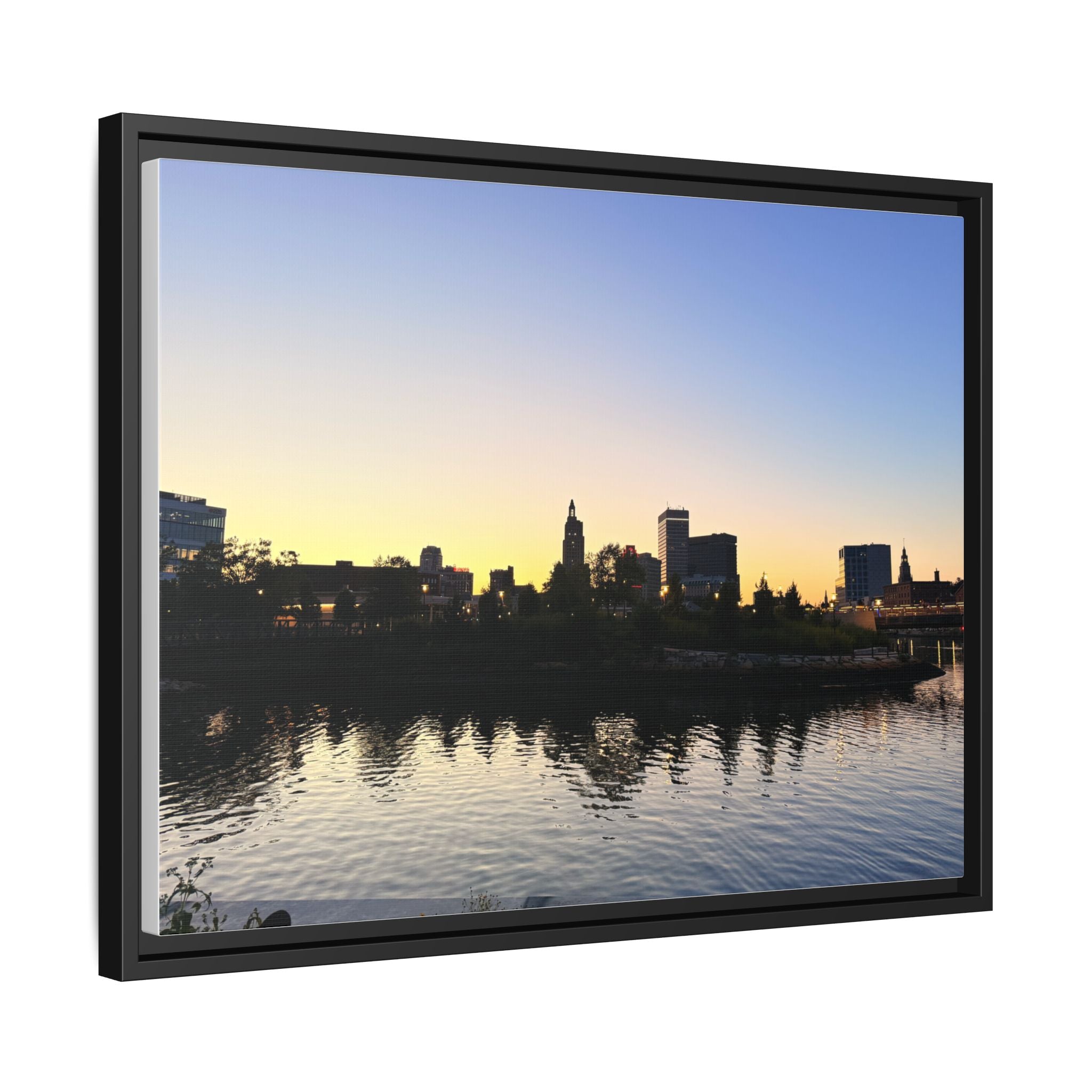 City Skyline Sunset Wall Art