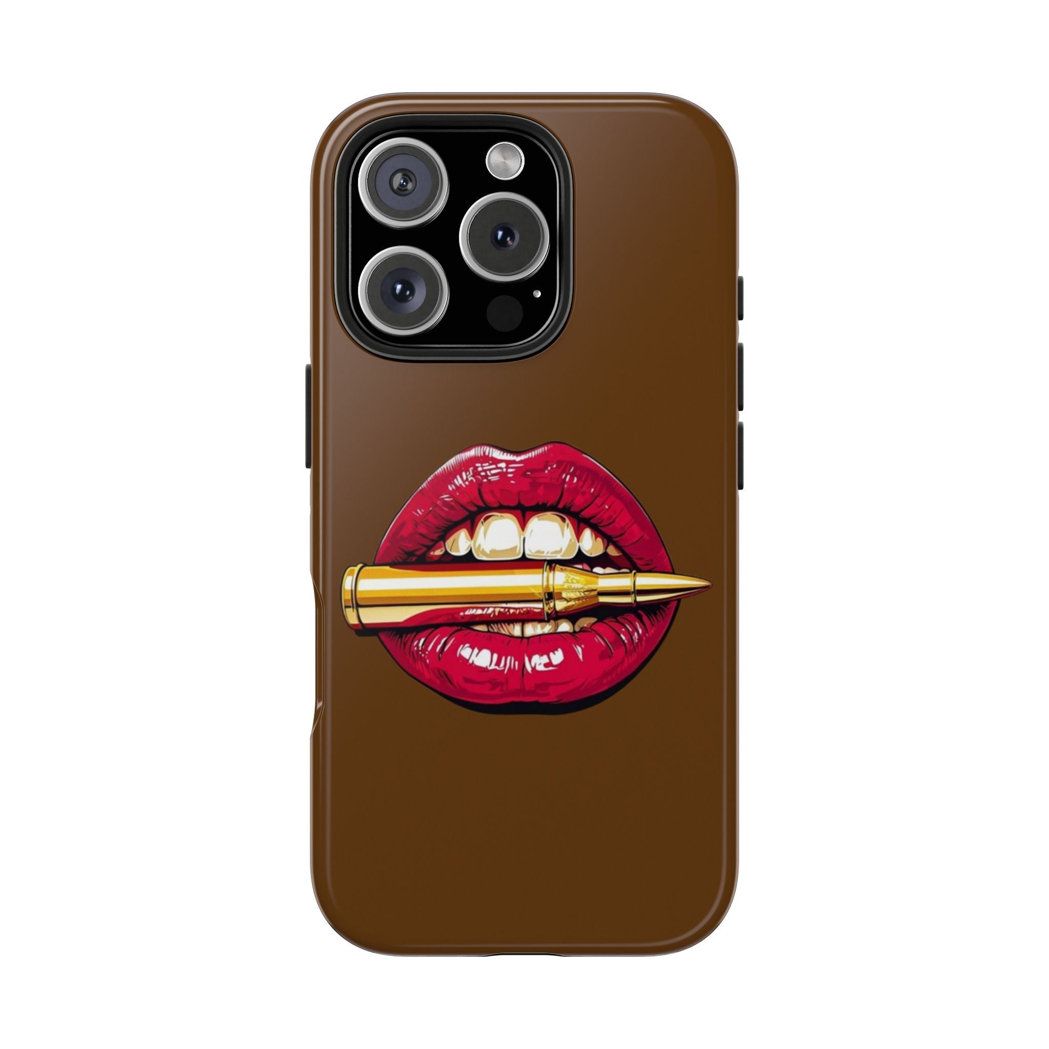 Bold Lip Art Phone Case, Tough iPhone Case, Stylish Cell Phone Cover, Unique Gift for Her, Trendy Accessories