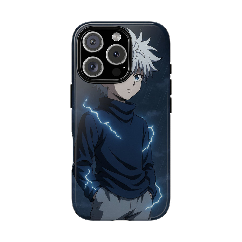 Anime Phone Case Featuring Lightning Design,