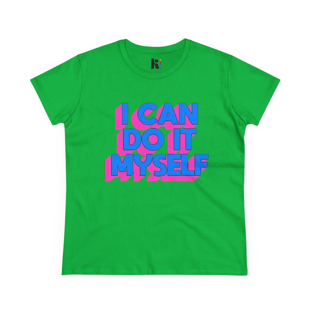 I Can Do It Myself  Tee — Retro 3D Empowerment Graphic Shirt