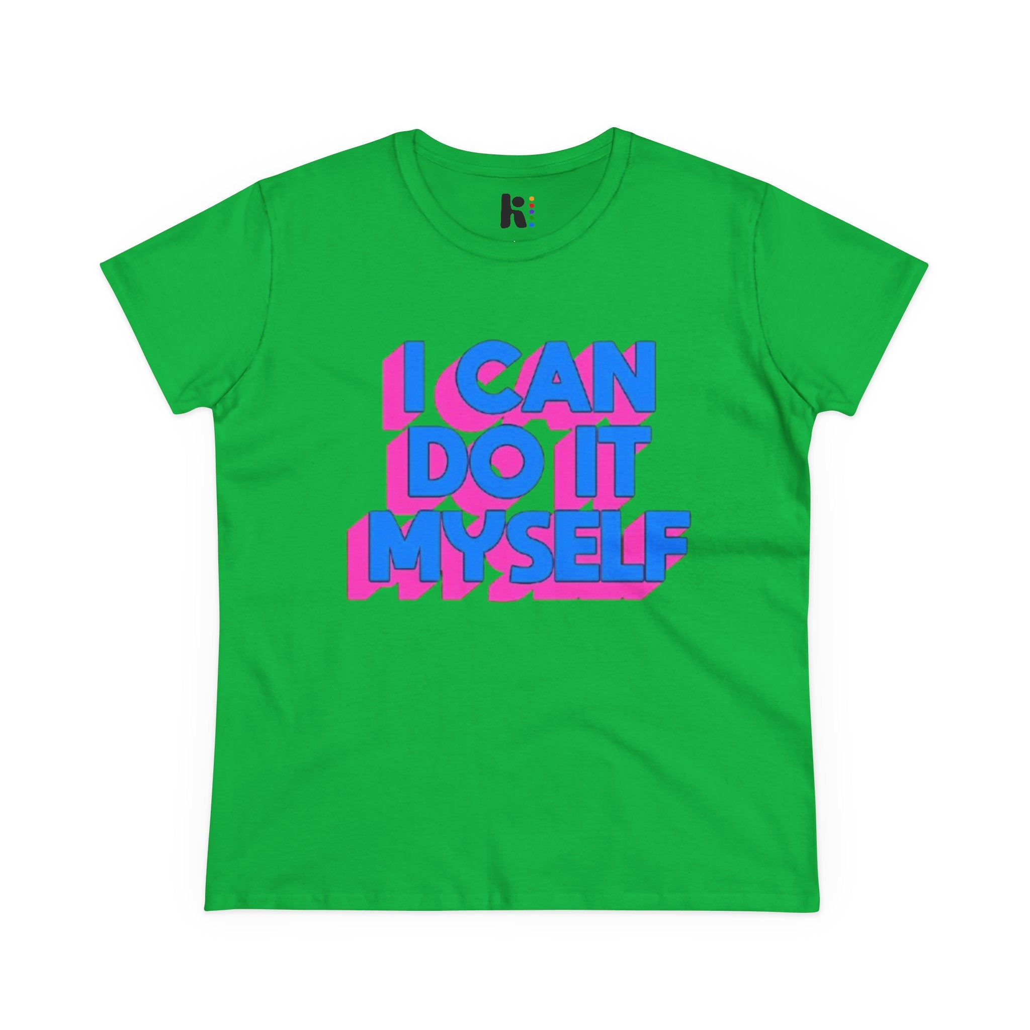 I Can Do It Myself  Tee — Retro 3D Empowerment Graphic Shirt