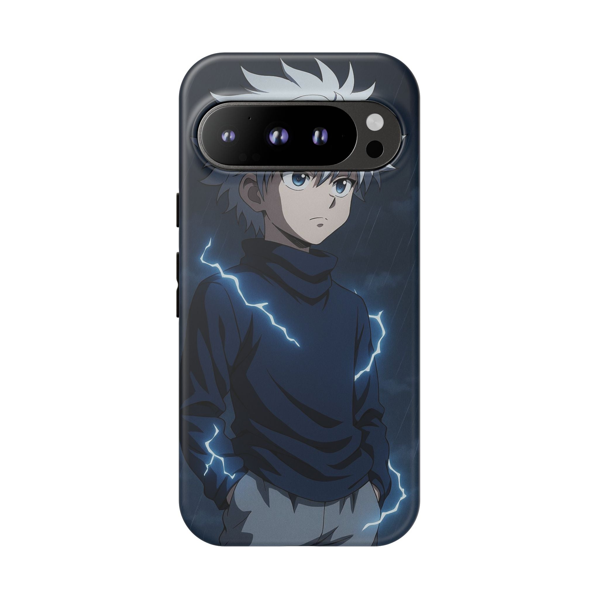 Anime Phone Case Featuring Lightning Design,