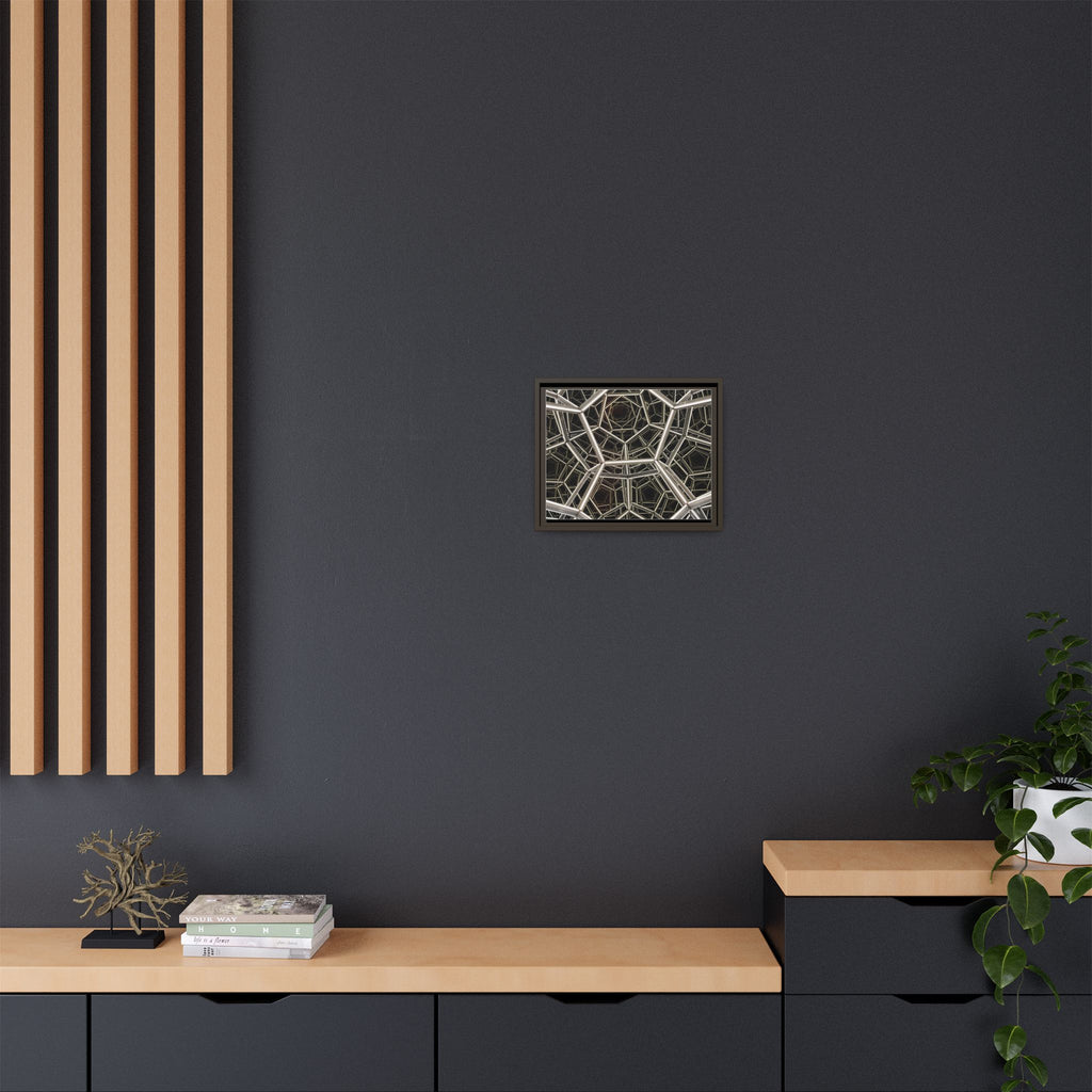 Framed Wall Art Print, Modern Geometric Canvas, Abstract Home Decor, Unique Gift, Stylish Office Art, Contemporary Room Decor