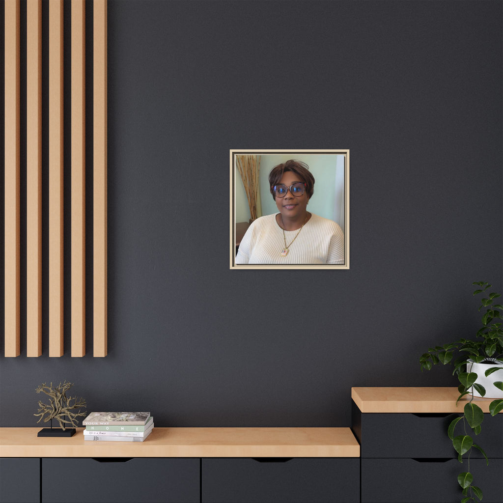 Framed Matte Canvas Portrait Print — Personalized Wall Art Gift