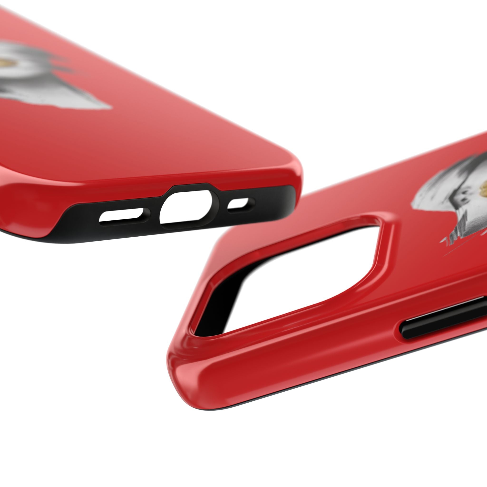 Red Abstract Lips Tough Phone Case — Bold Art Phone Cover for iPhone & Android
