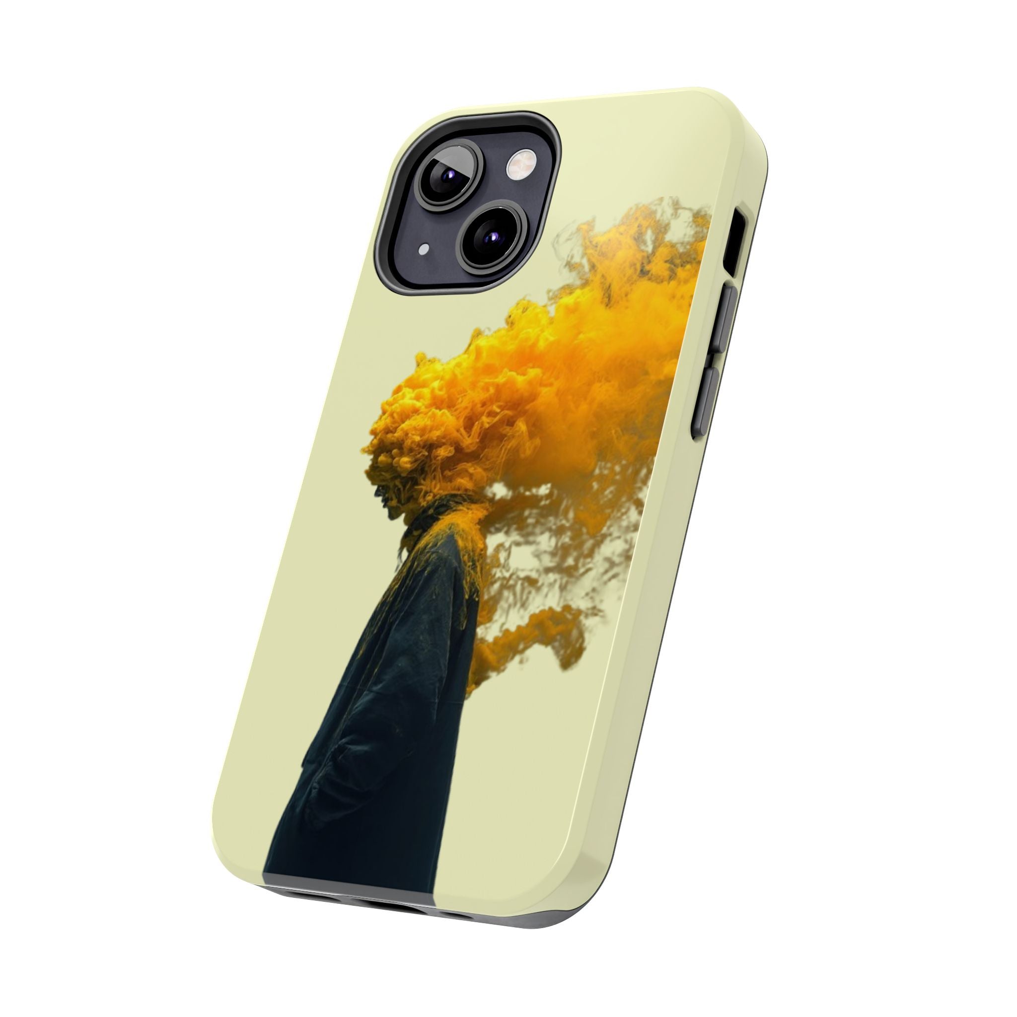 Surreal Yellow Smoke Head Protective Cover