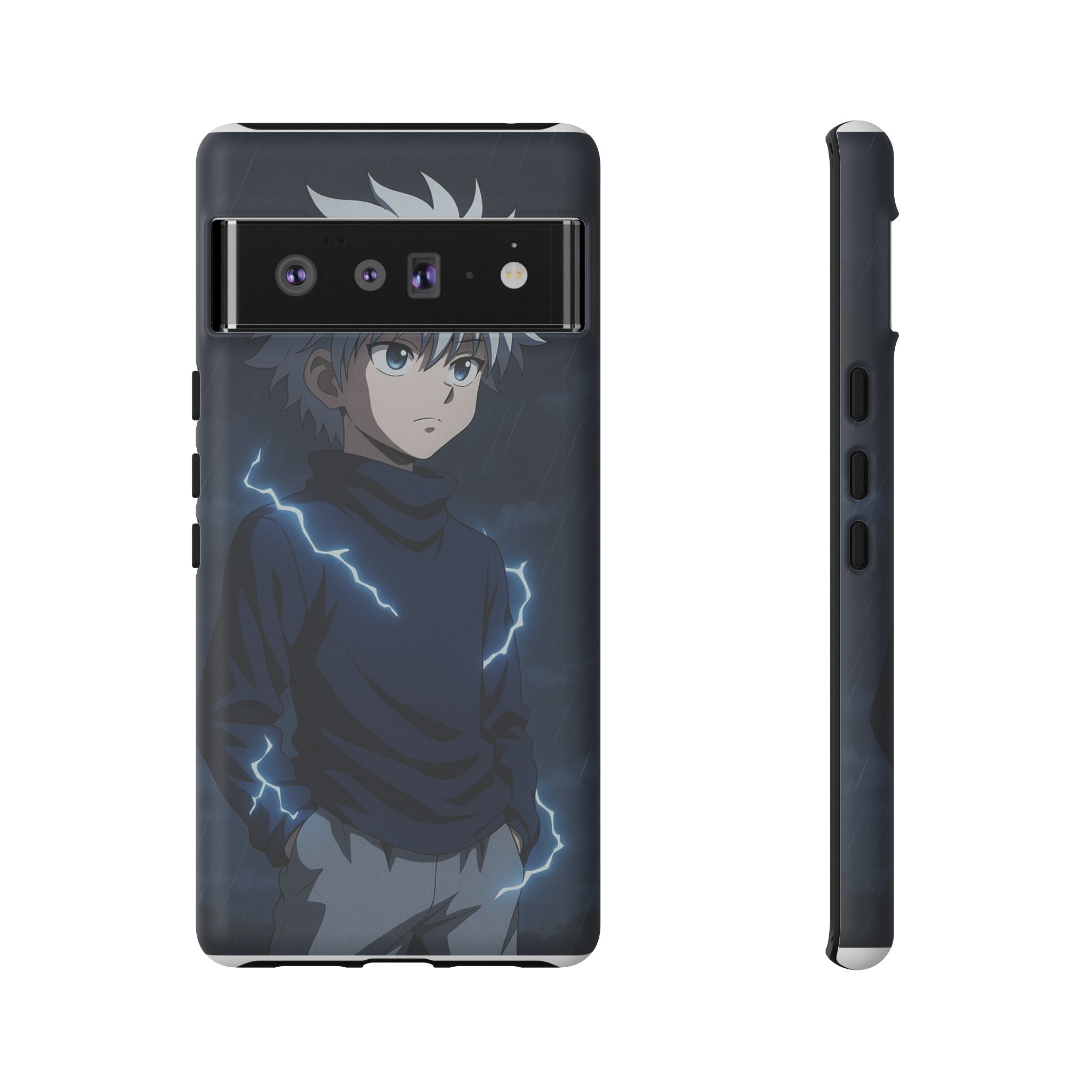 Anime Phone Case Featuring Lightning Design,