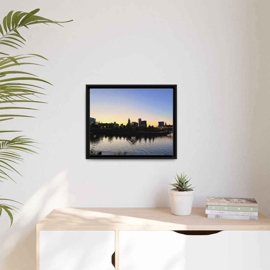 City Skyline Sunset Wall Art