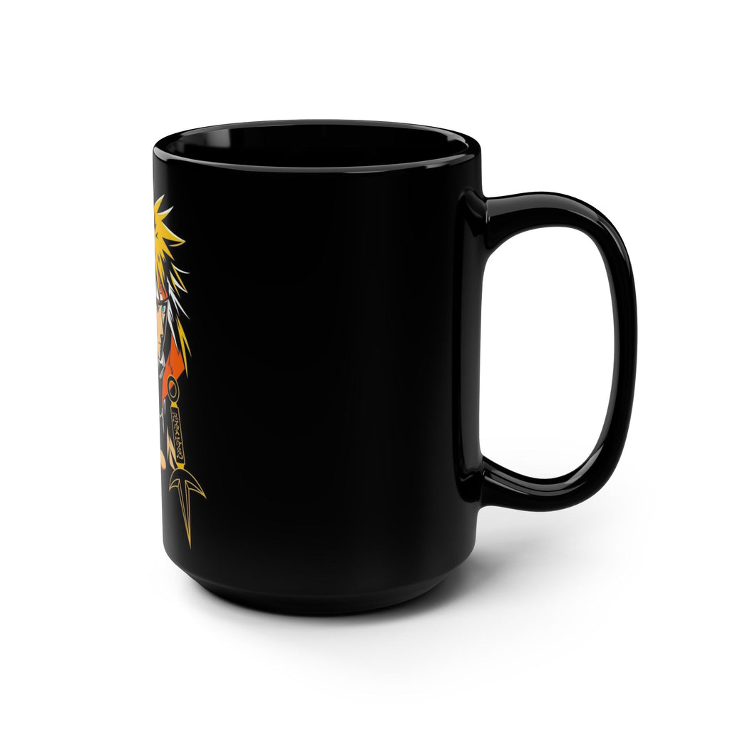 Black Mug, 15oz, Anime Mug for Coffee