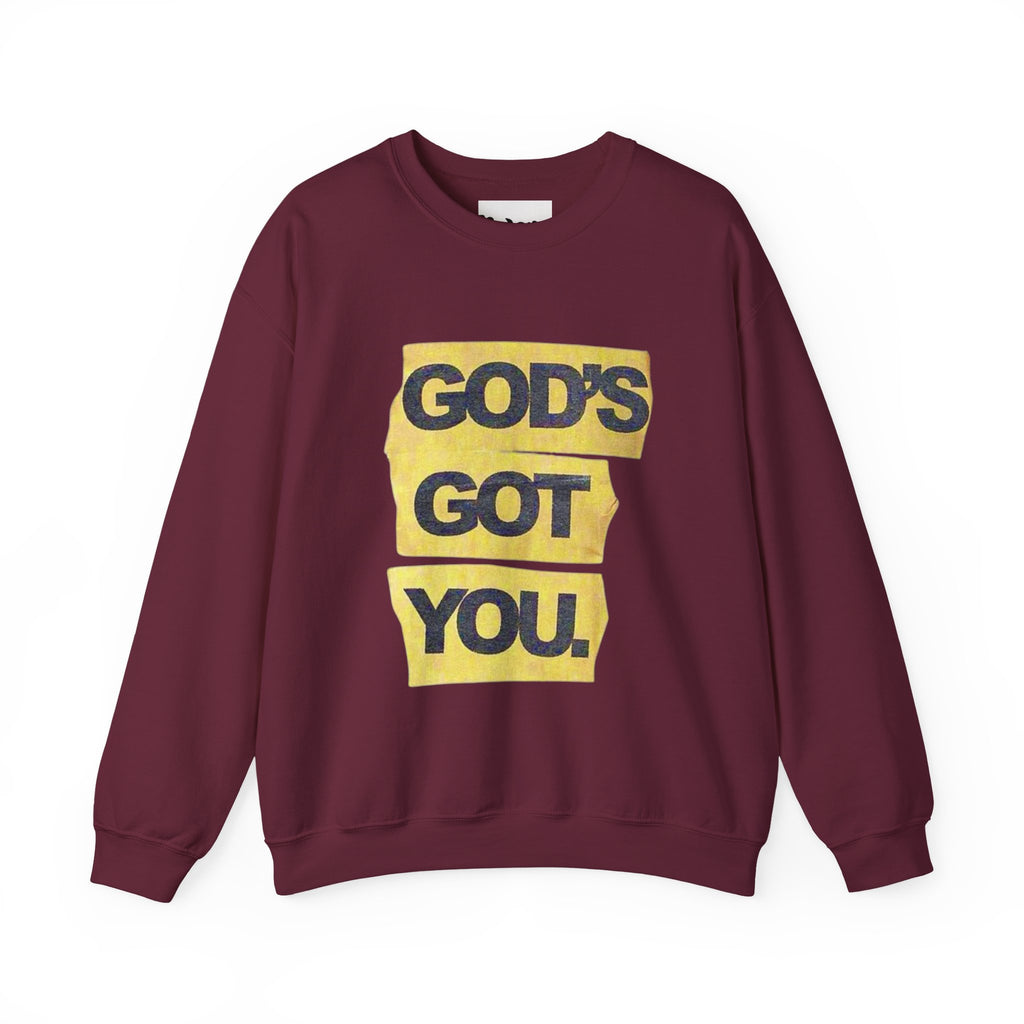 God's Got You Crewneck Sweatshirt, Inspirational Gift, Unisex Sweatshirt, Motivational Fashion, Encouragement Apparel, Cozy Everyday Wear