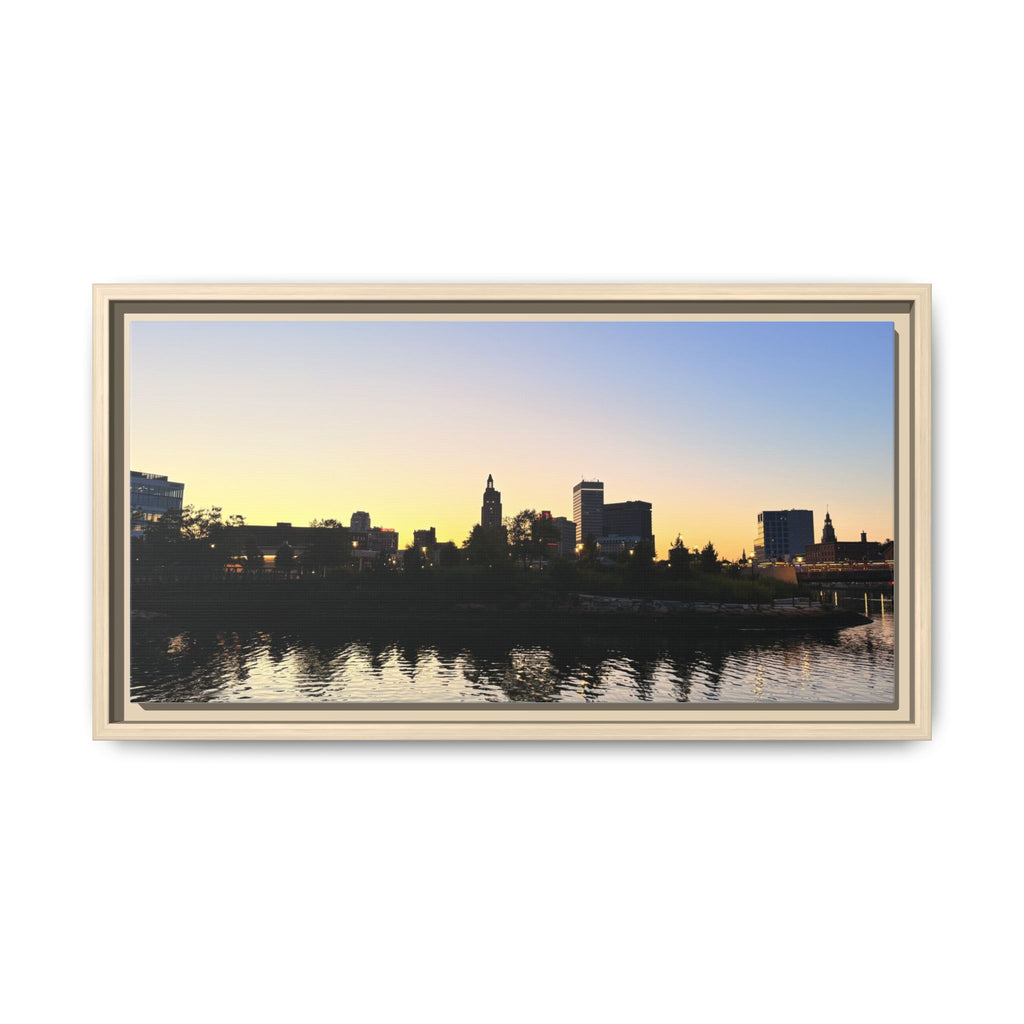 City Skyline Sunset Wall Art