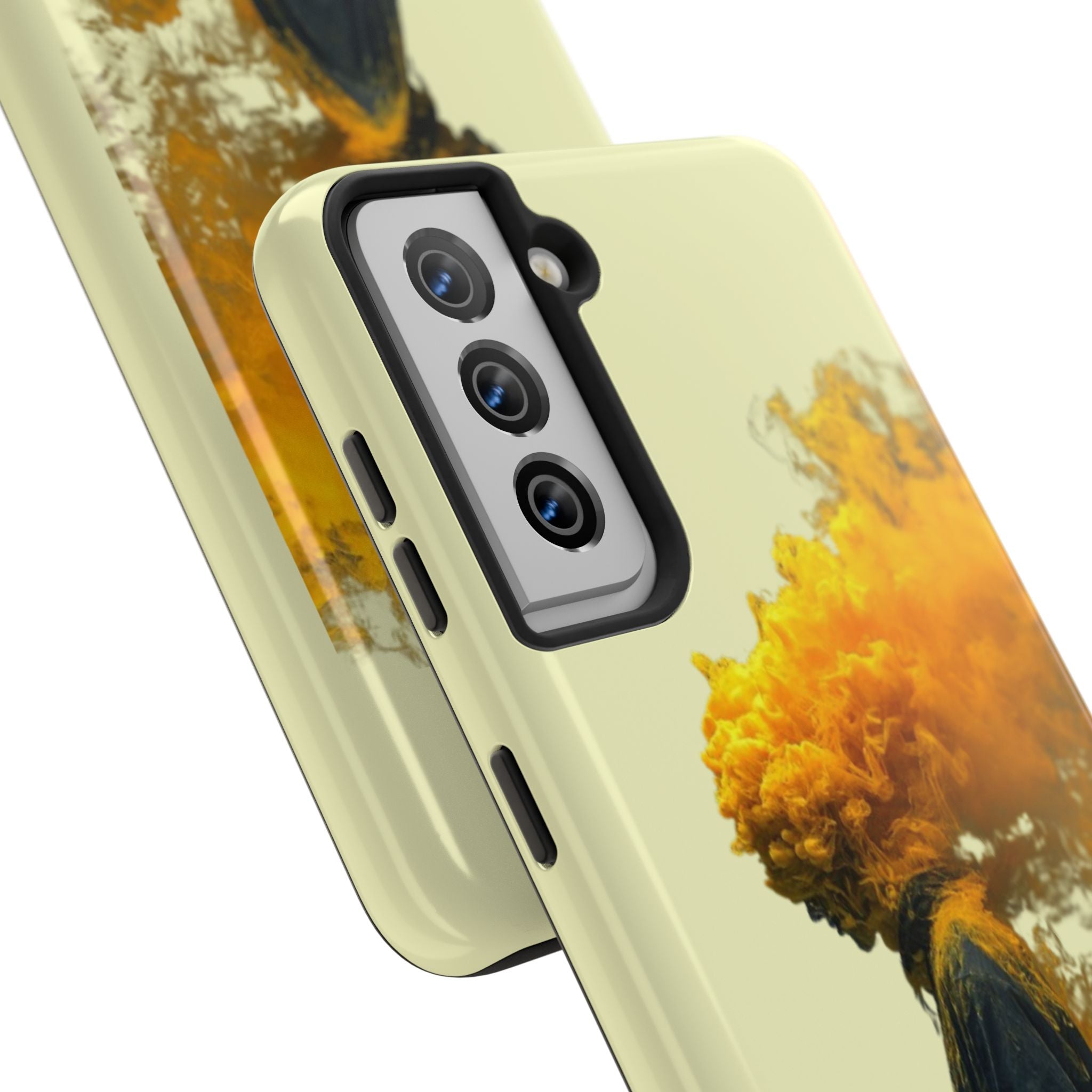 Surreal Yellow Smoke Head Protective Cover