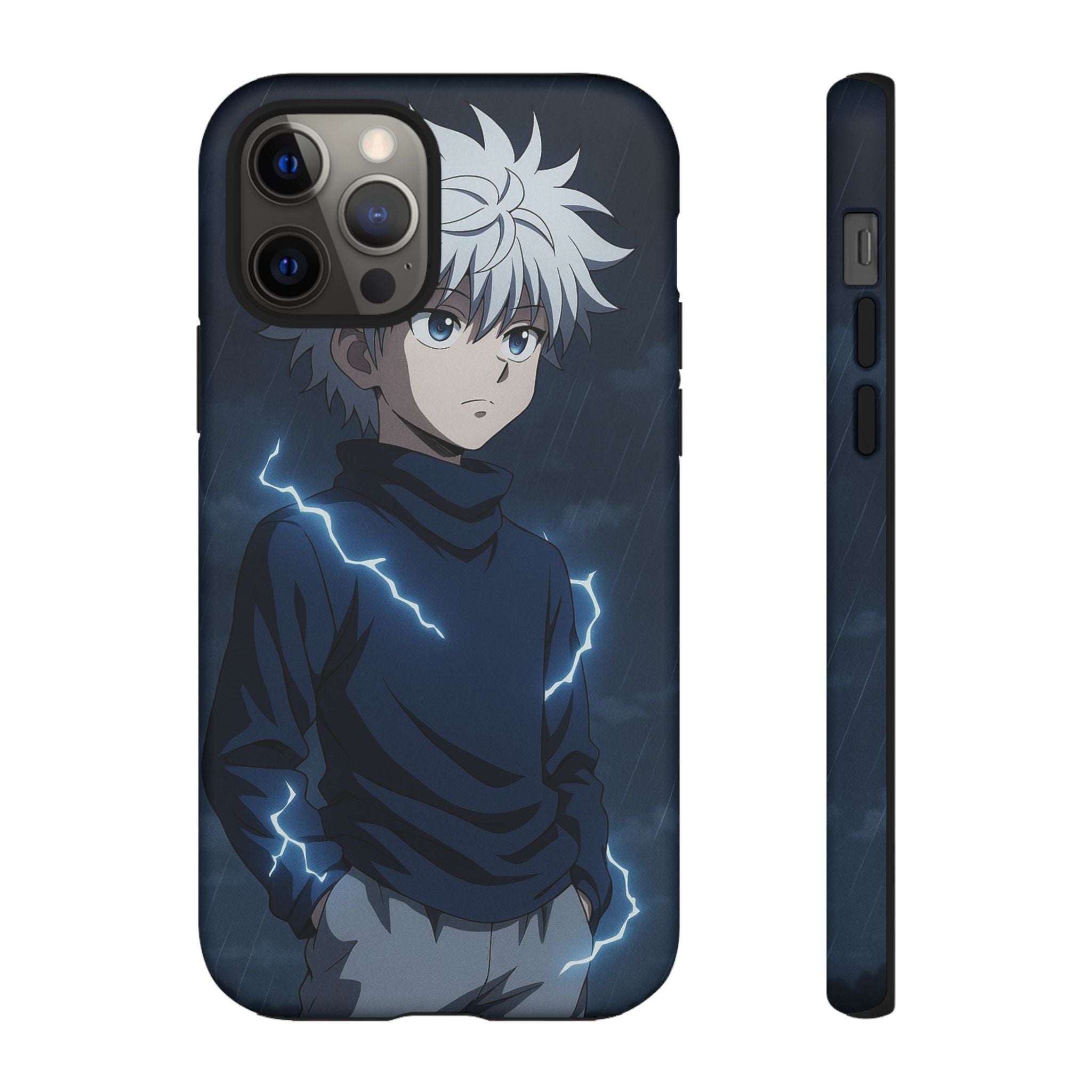 Anime Phone Case Featuring Lightning Design,