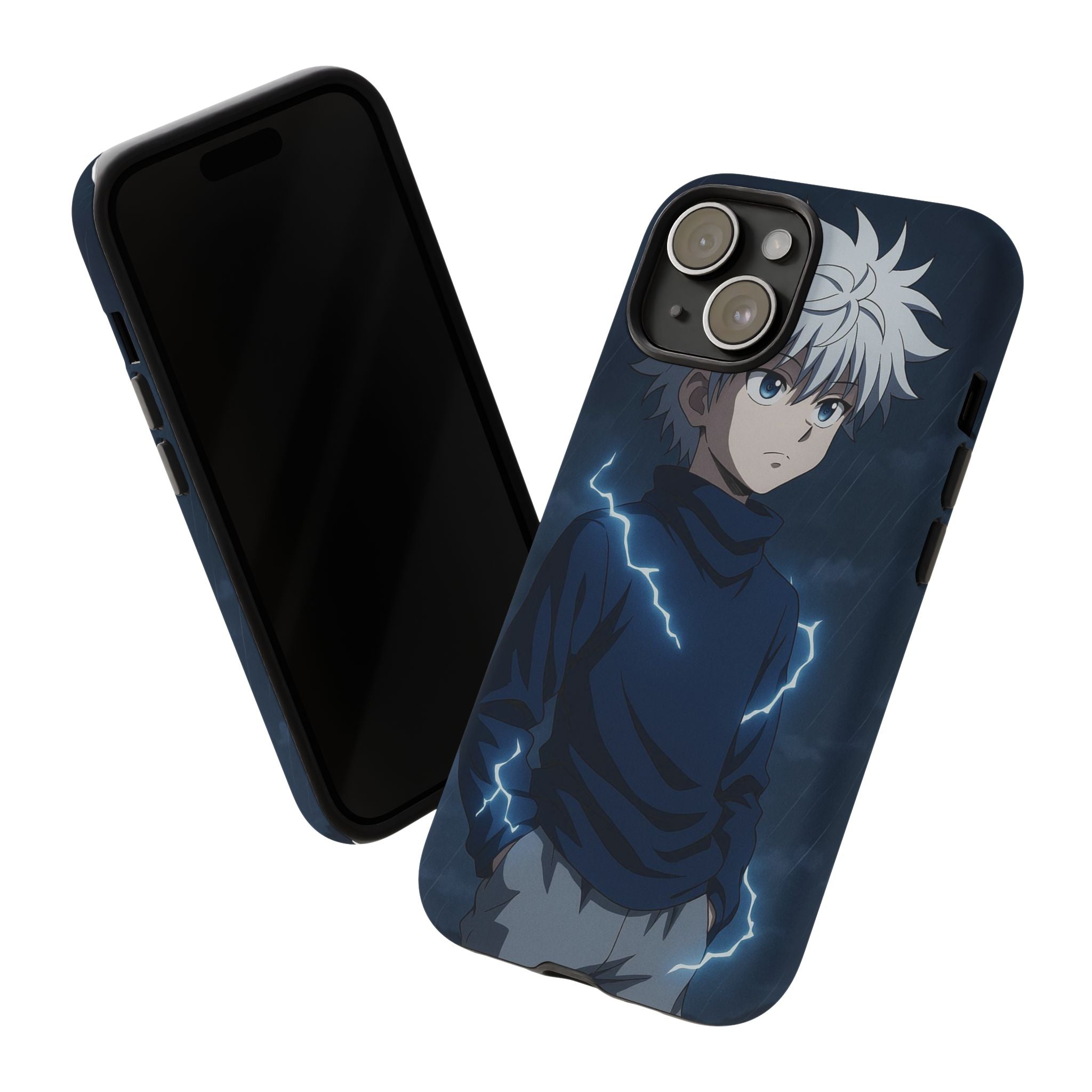 Anime Phone Case Featuring Lightning Design,