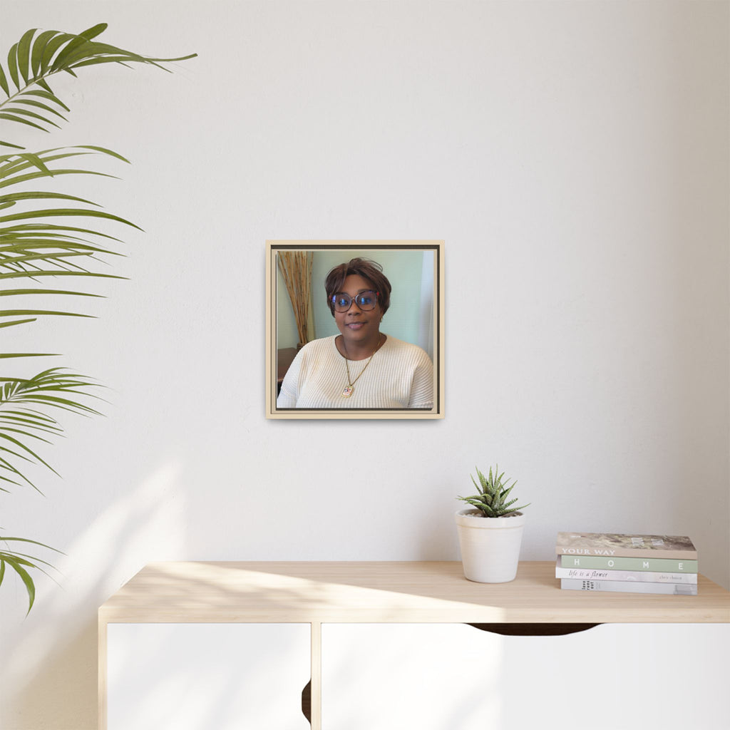 Framed Matte Canvas Portrait Print — Personalized Wall Art Gift