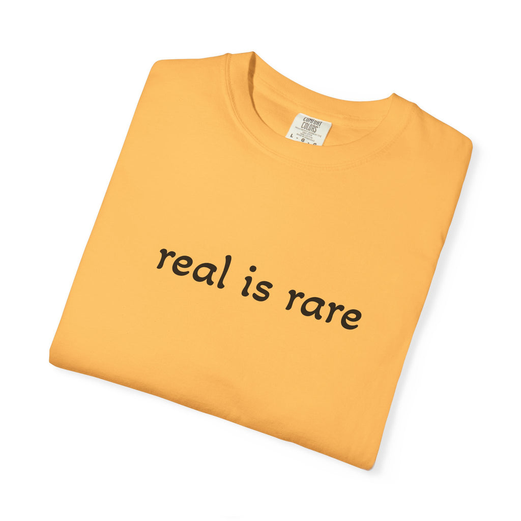 Real is Rare Garment-Dyed T-Shirt, Casual Tee